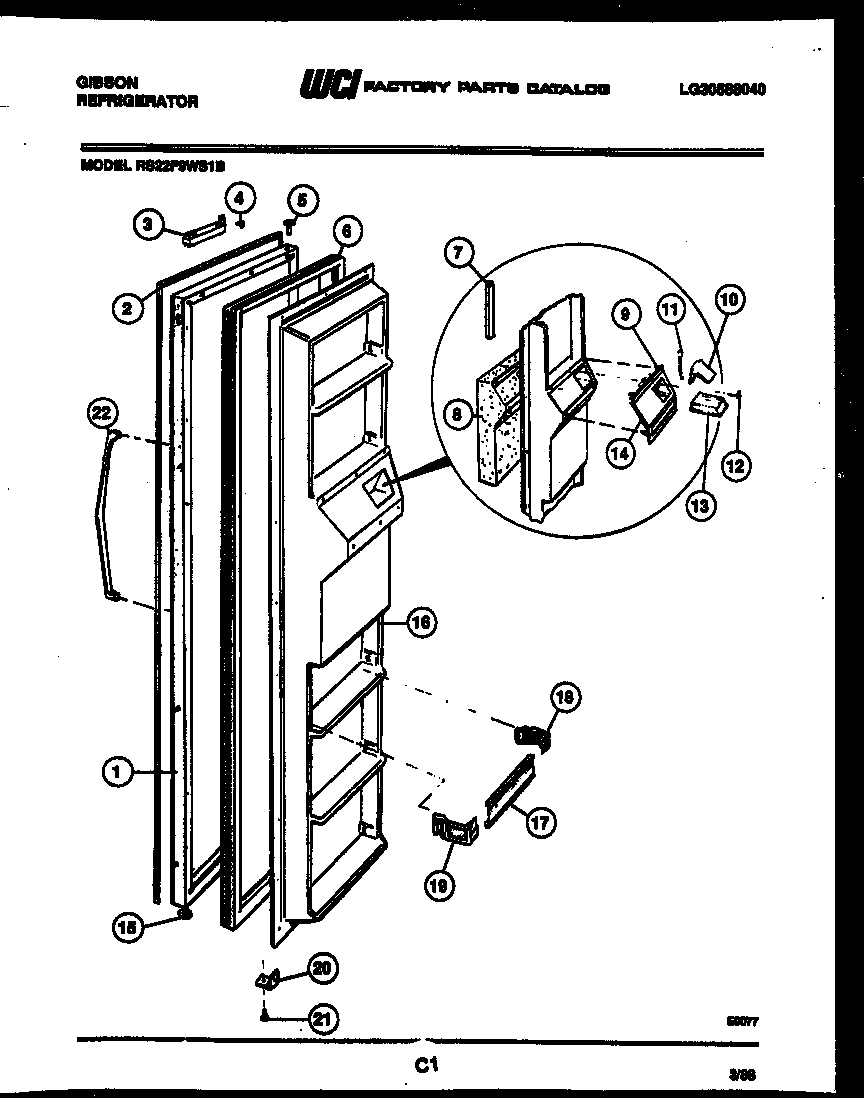 02 - FREEZER DOOR PARTS