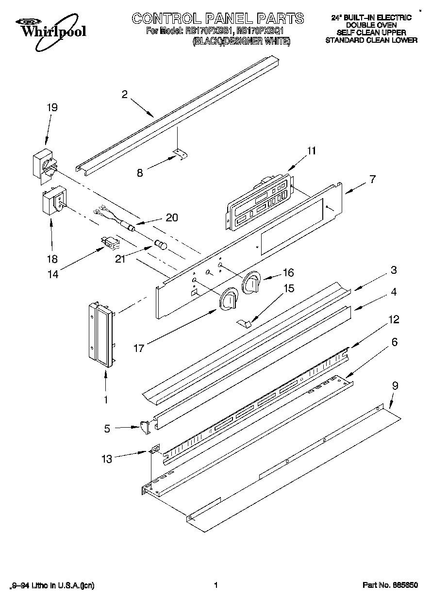01 - CONTROL PANEL, LITERATURE