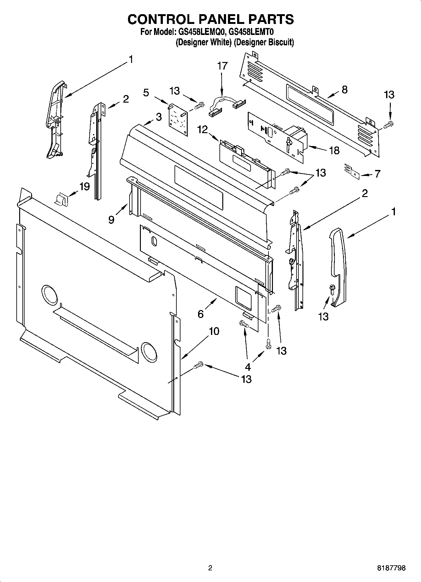 02 - CONTROL PANEL PARTS