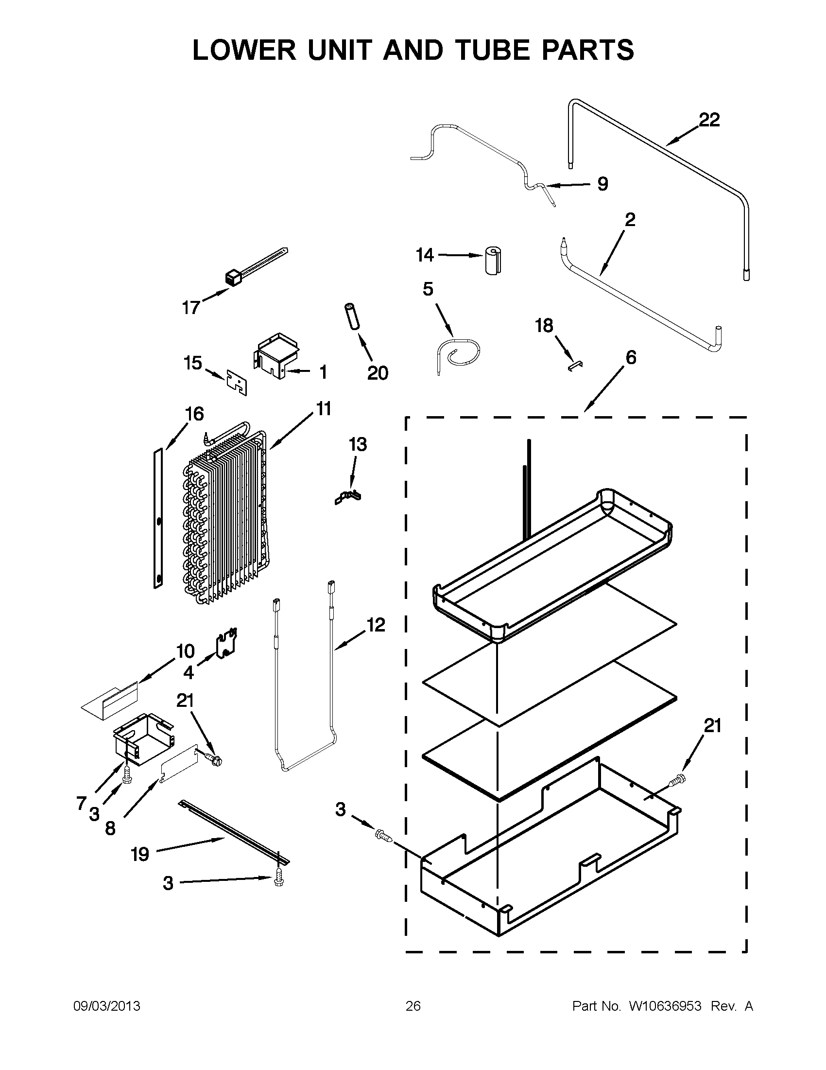 14 - LOWER UNIT AND TUBE PARTS