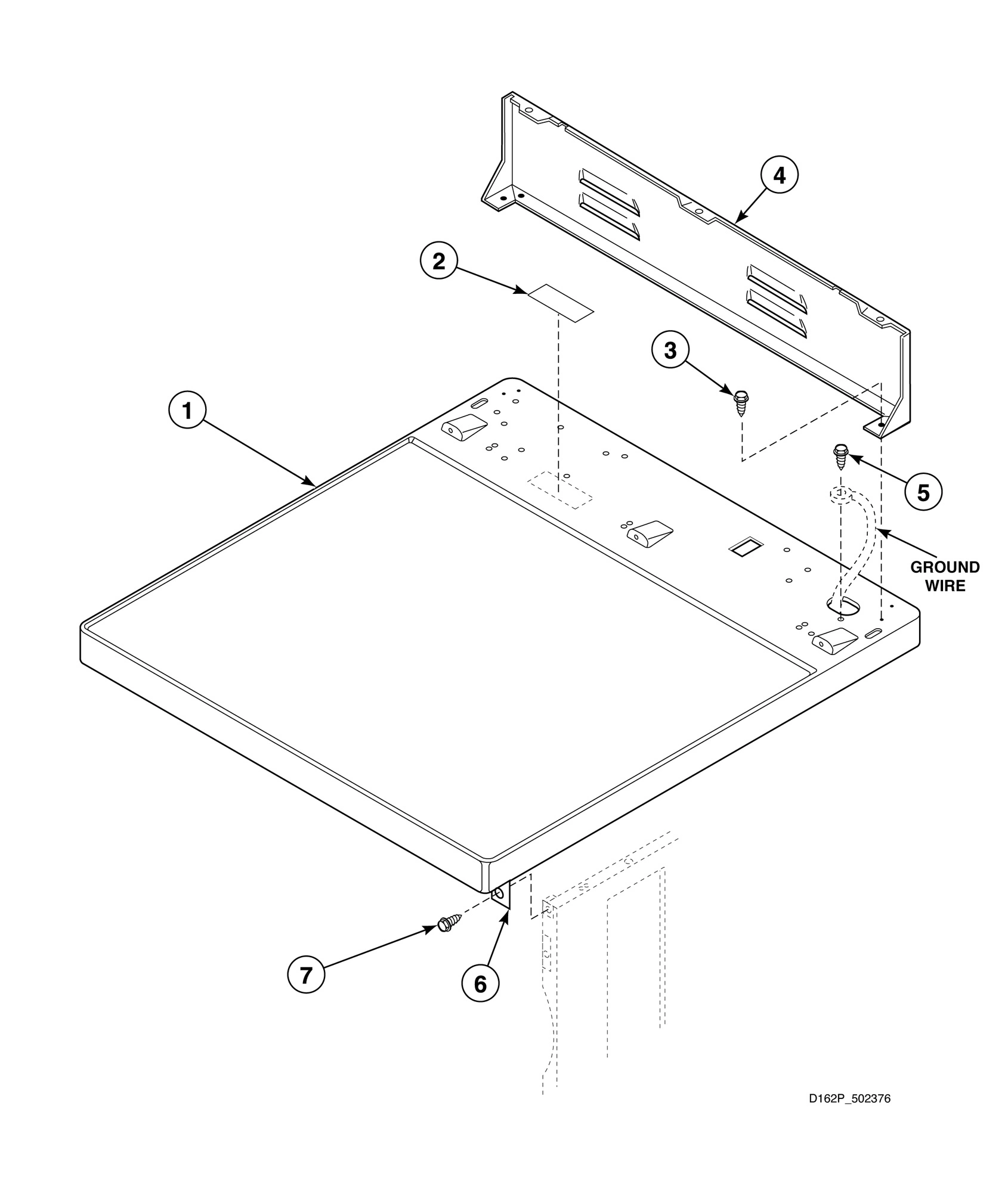 Top Panel and Hood Back Panel