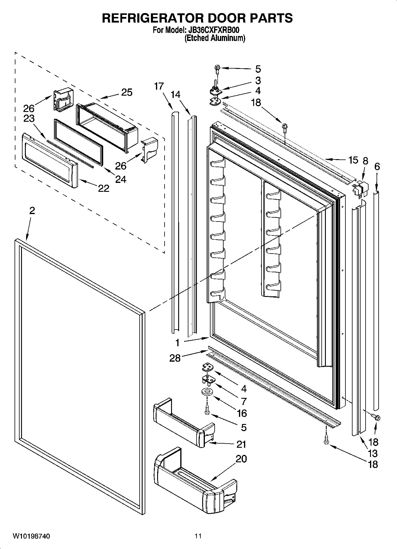 07 - REFRIGERATOR DOOR PARTS