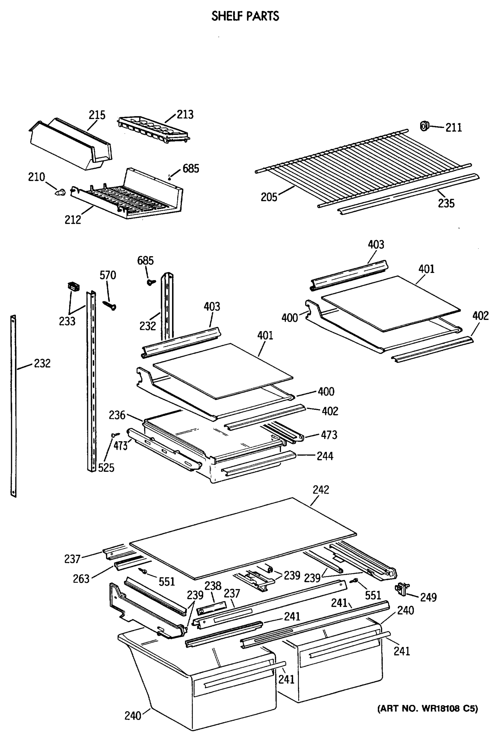 SHELF PARTS