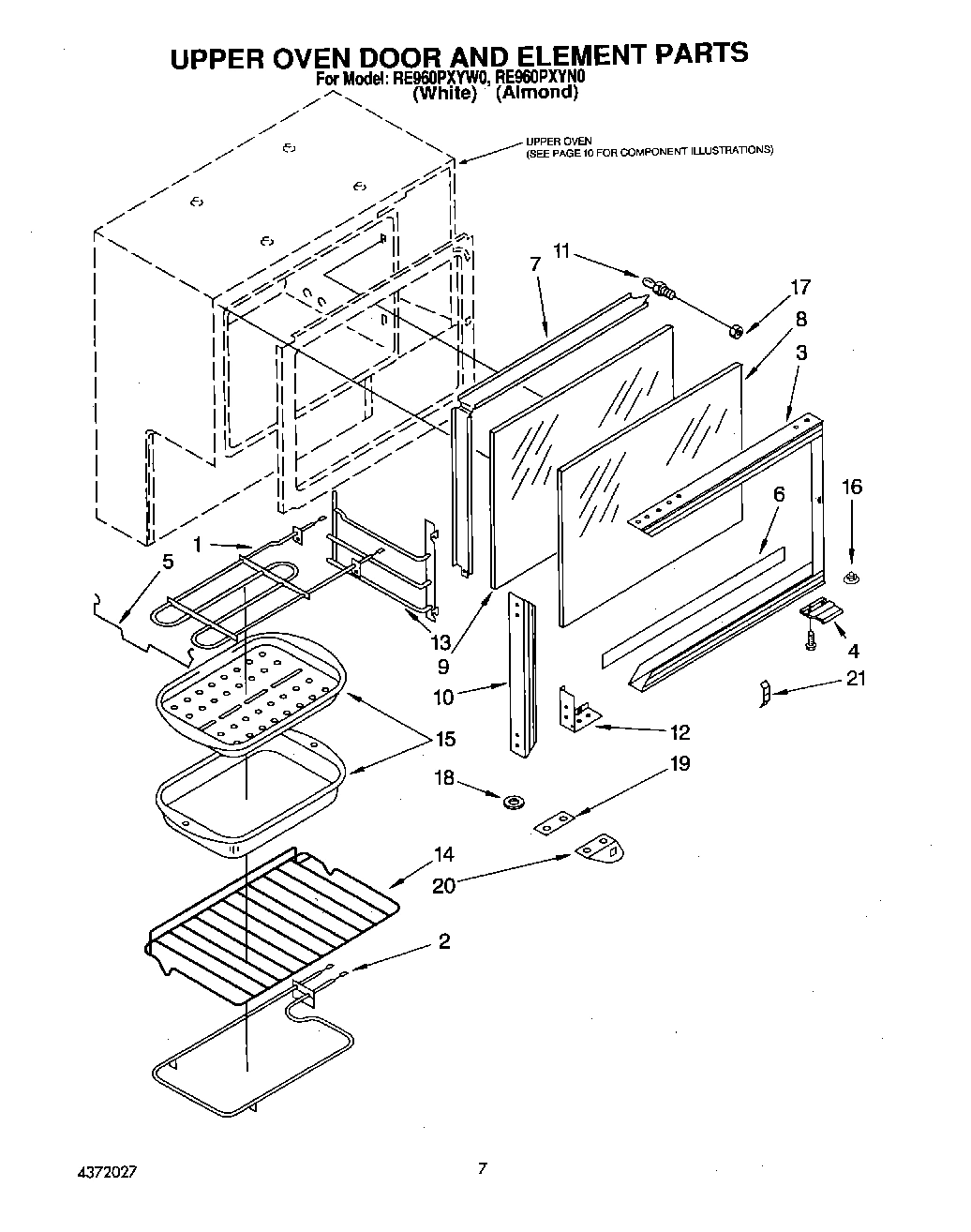 05 - UPPER OVEN DOOR AND ELEMENT