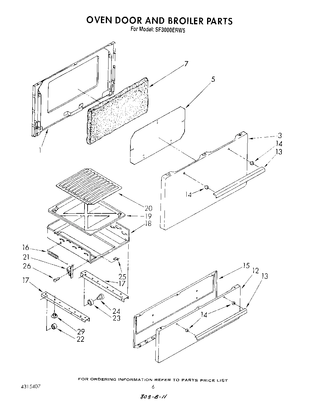 05 - OVEN DOOR AND BROILER