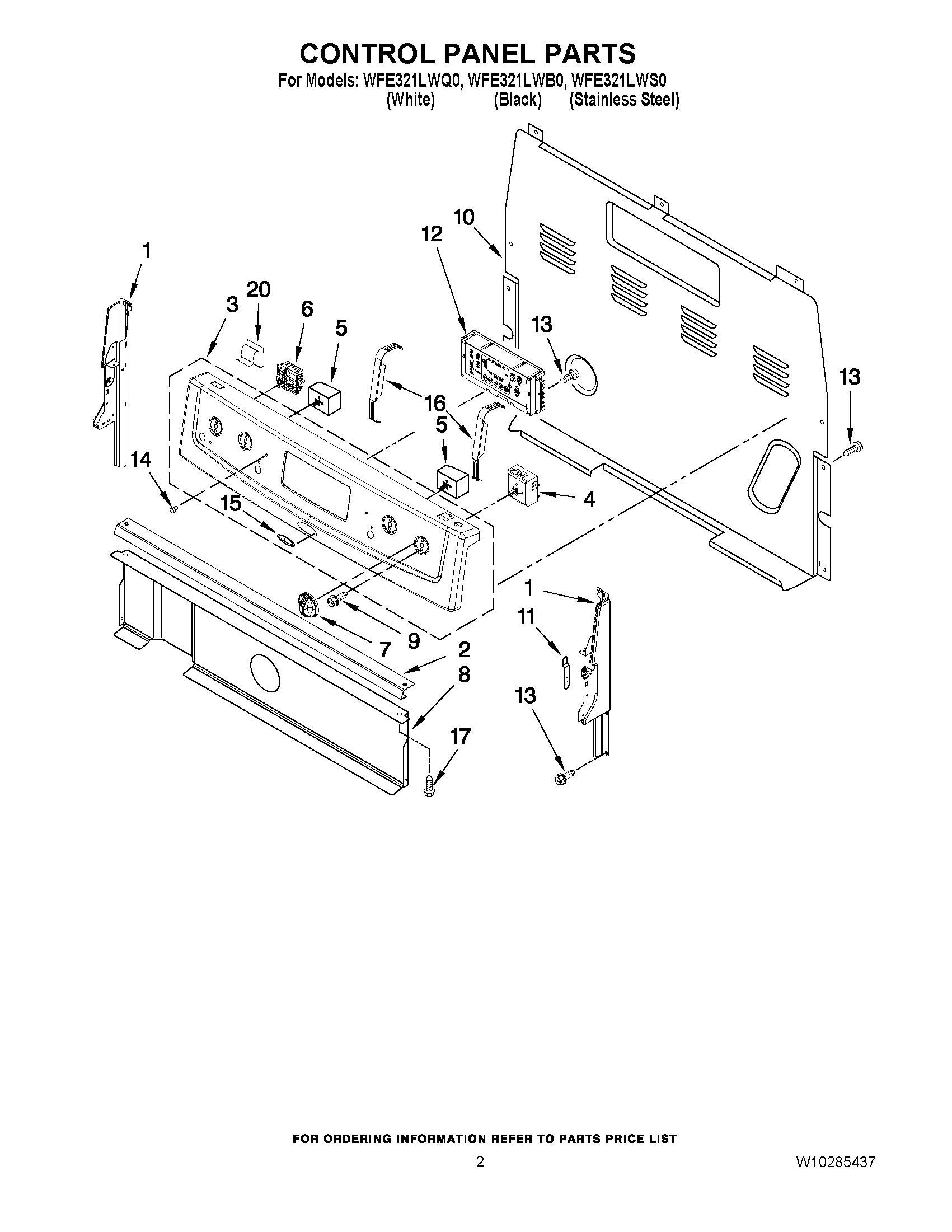 02 - CONTROL PANEL PARTS