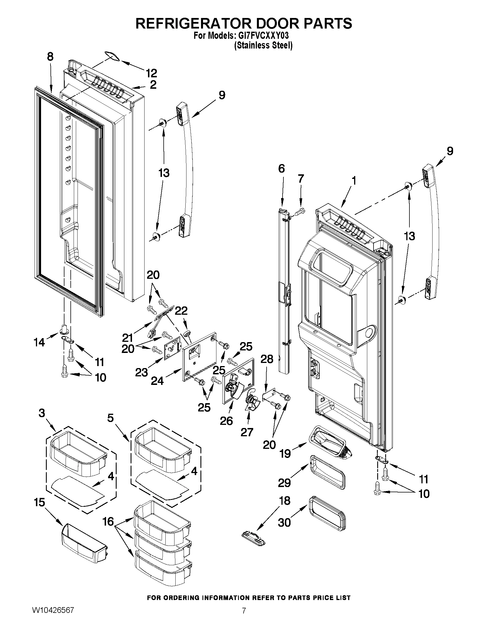 04 - REFRIGERATOR DOOR PARTS