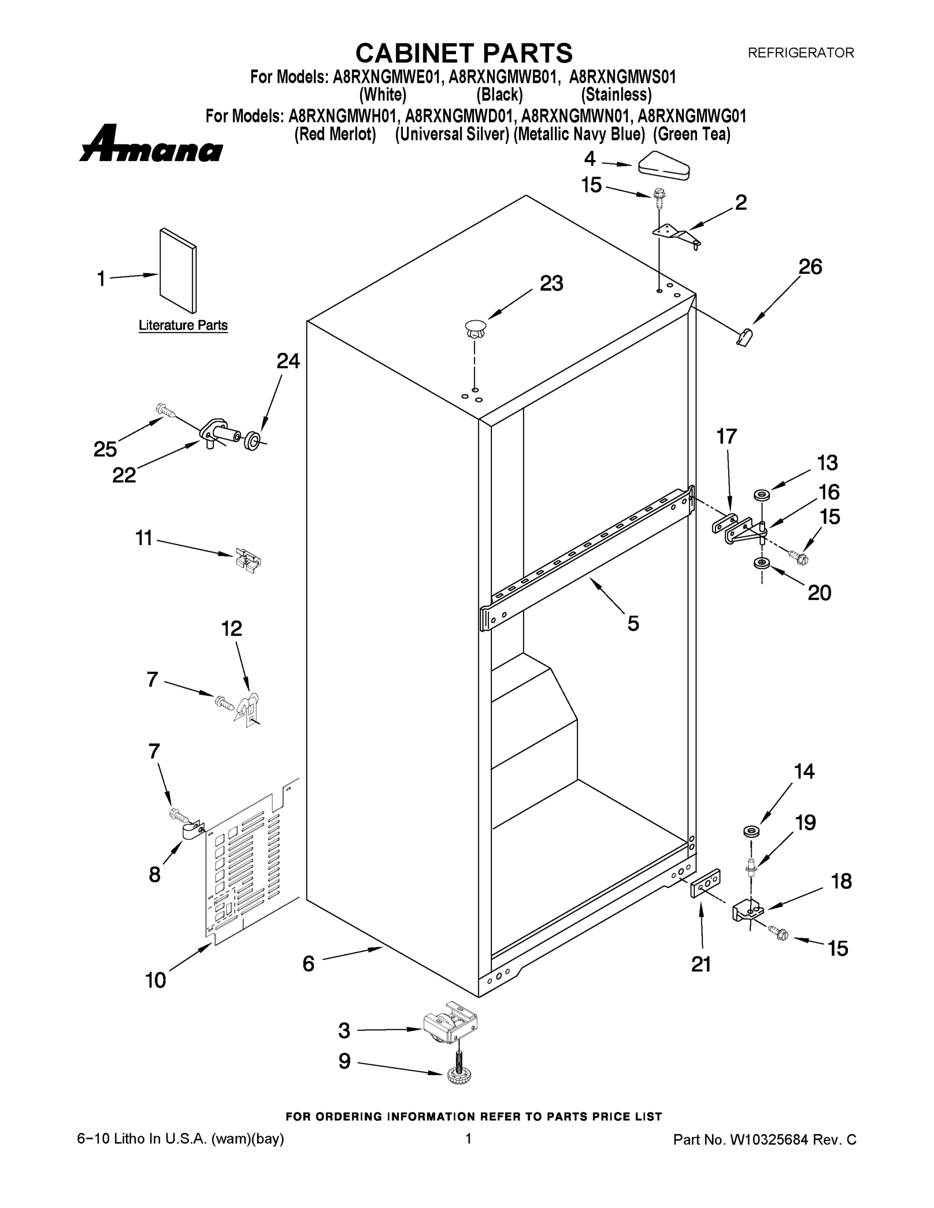 01 - CABINET PARTS