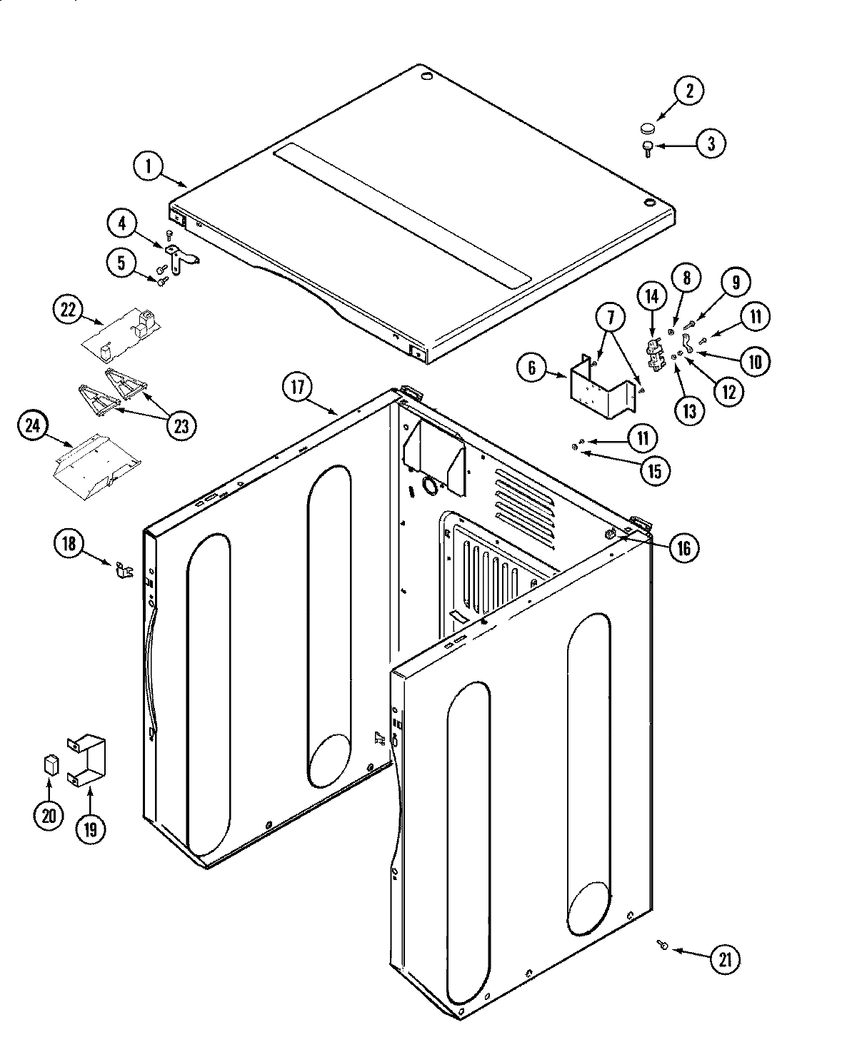 02 - CABINET-FRONT (DRYER)
