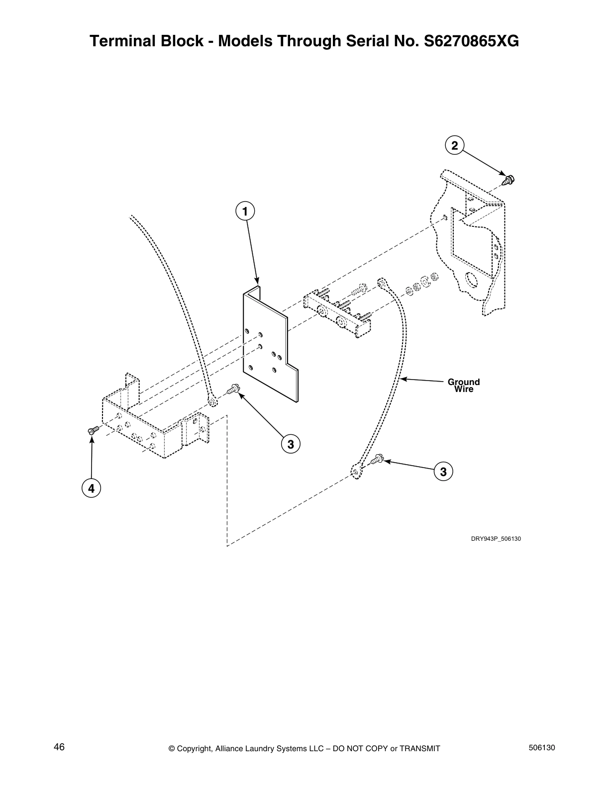 Terminal Block - Models Through Serial No. S6270865XG