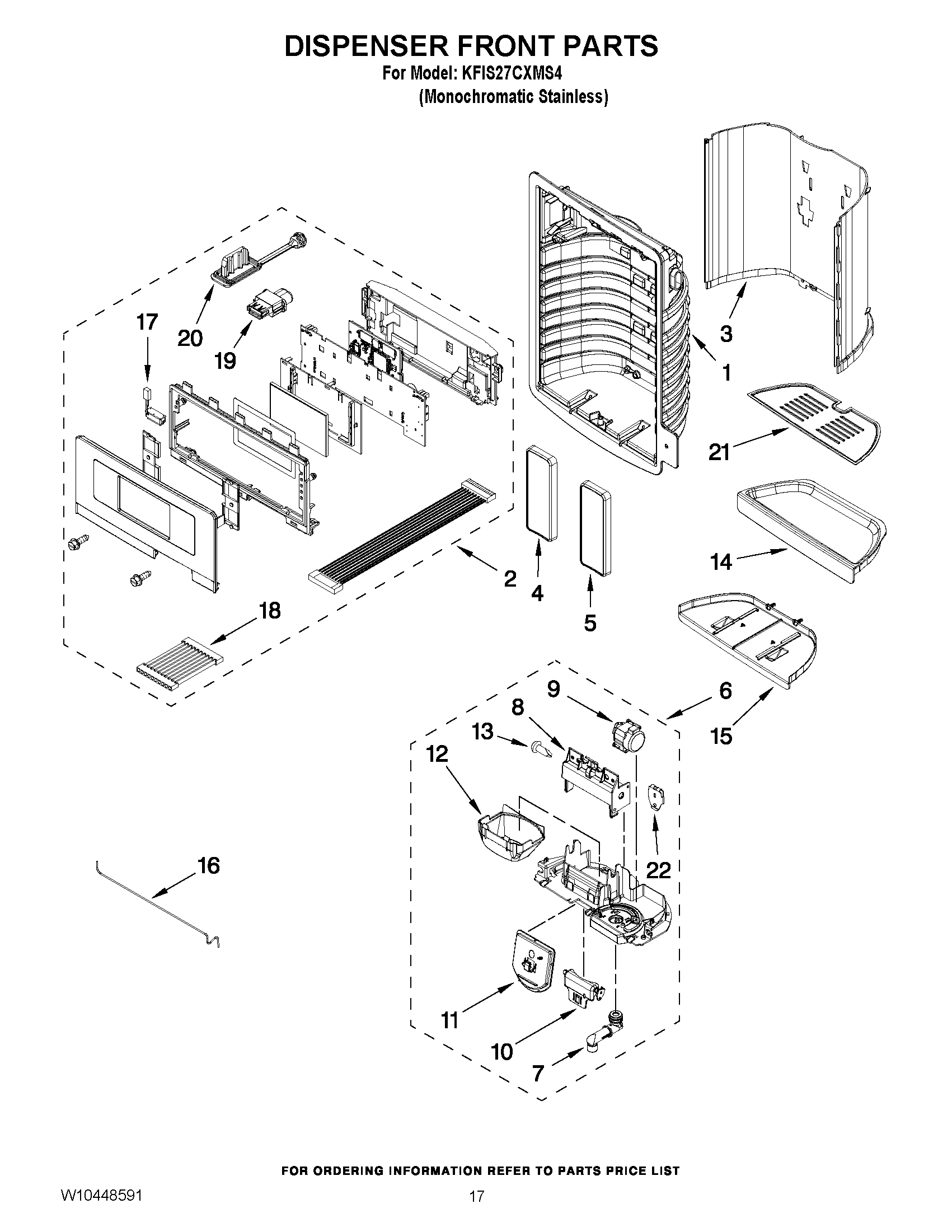 09 - DISPENSER FRONT PARTS