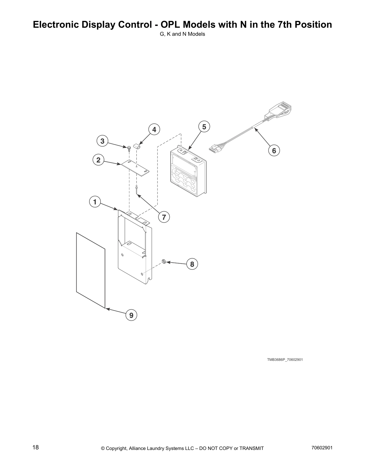 Electronic Display Control - OPL Models with N in the 7th Position