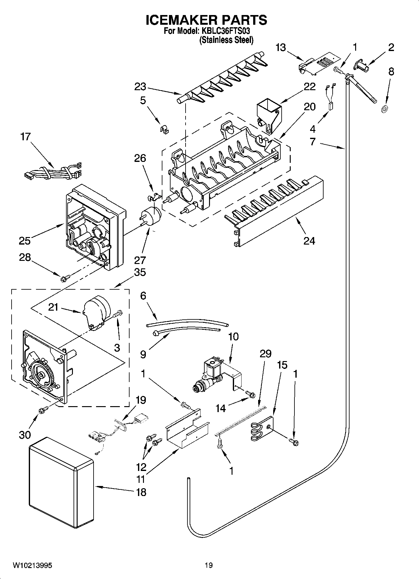 11 - ICEMAKER PARTS