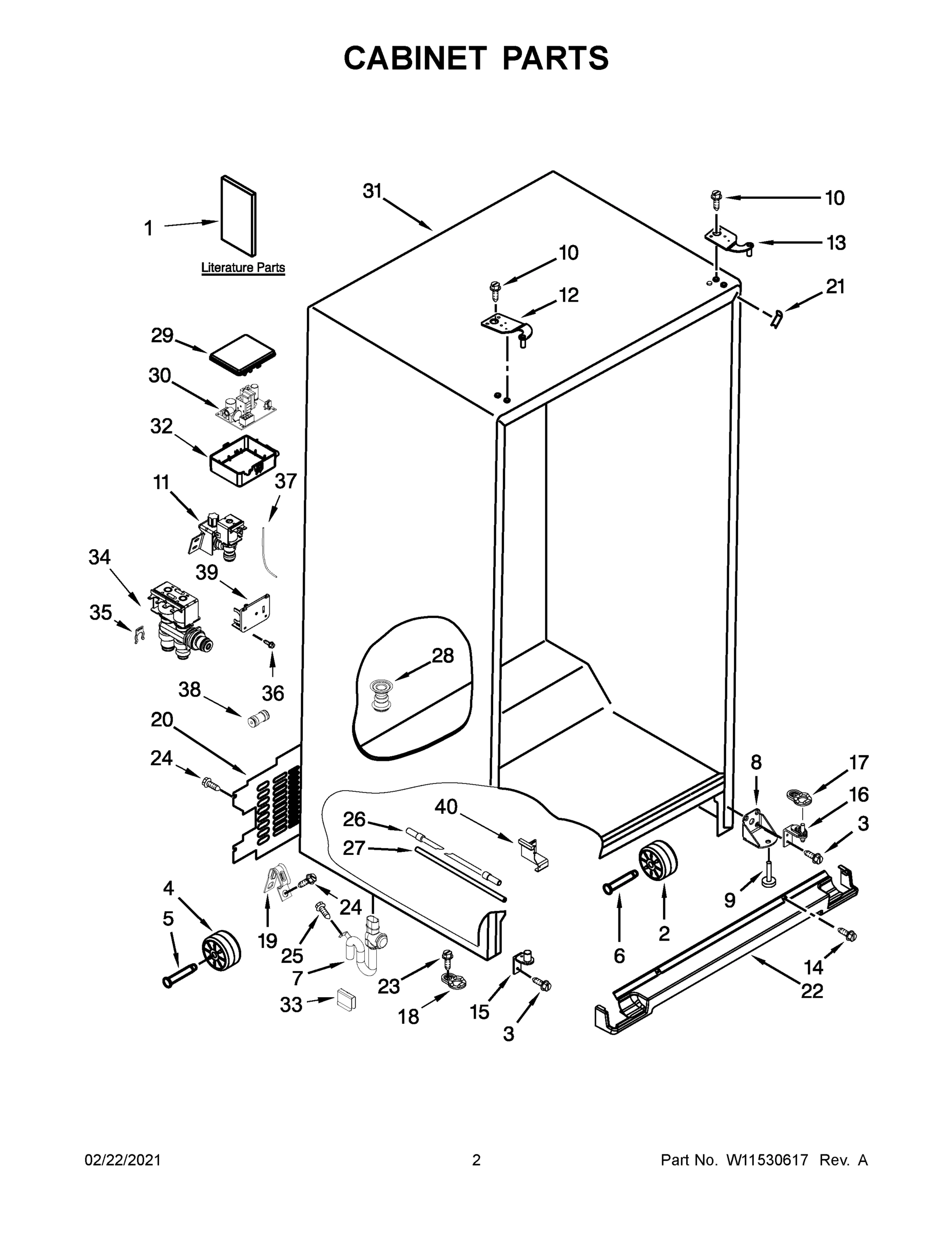 02 - CABINET PARTS