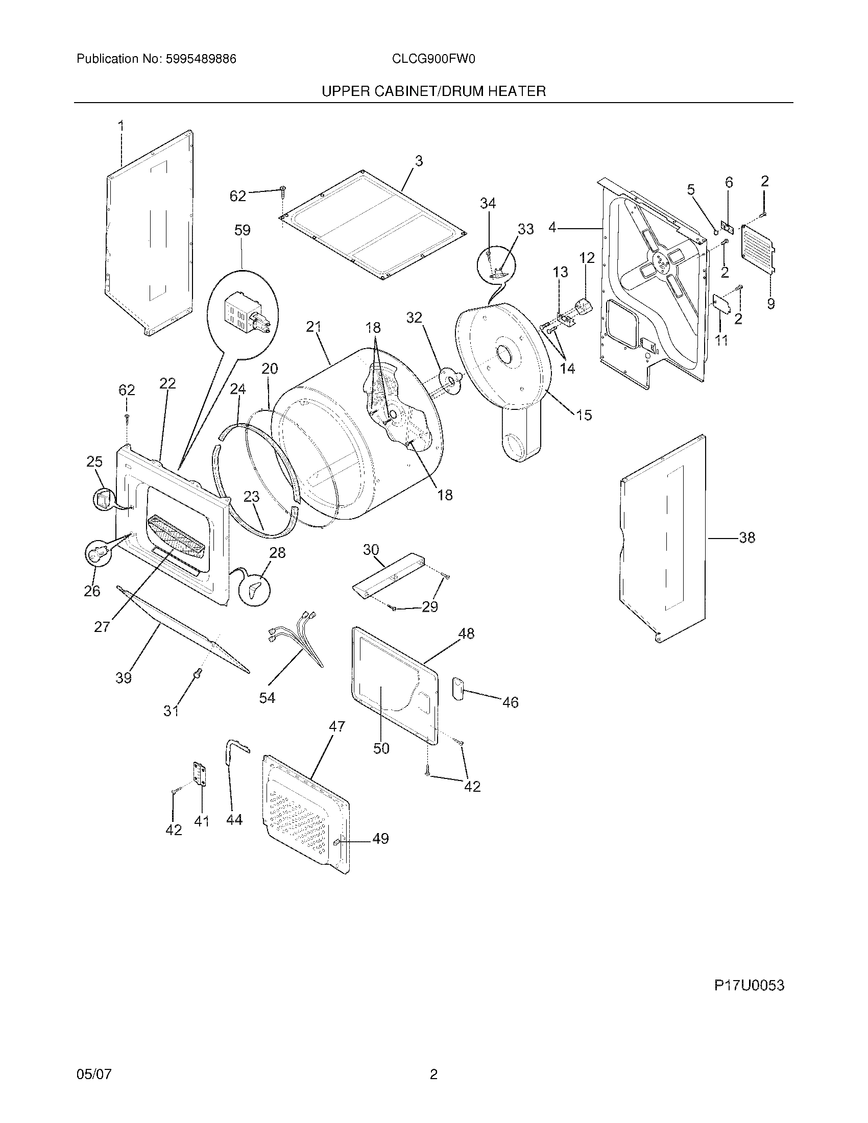 03 - UPPER CABINET/DRUM HEATER