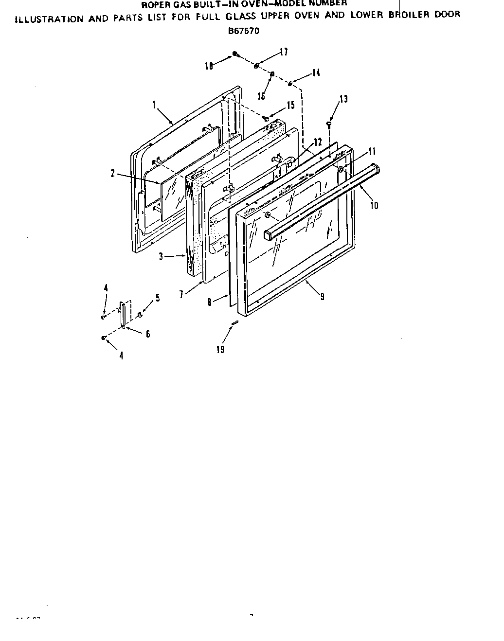 05 - GLASS UPPER OVEN AND LOWER BROILER