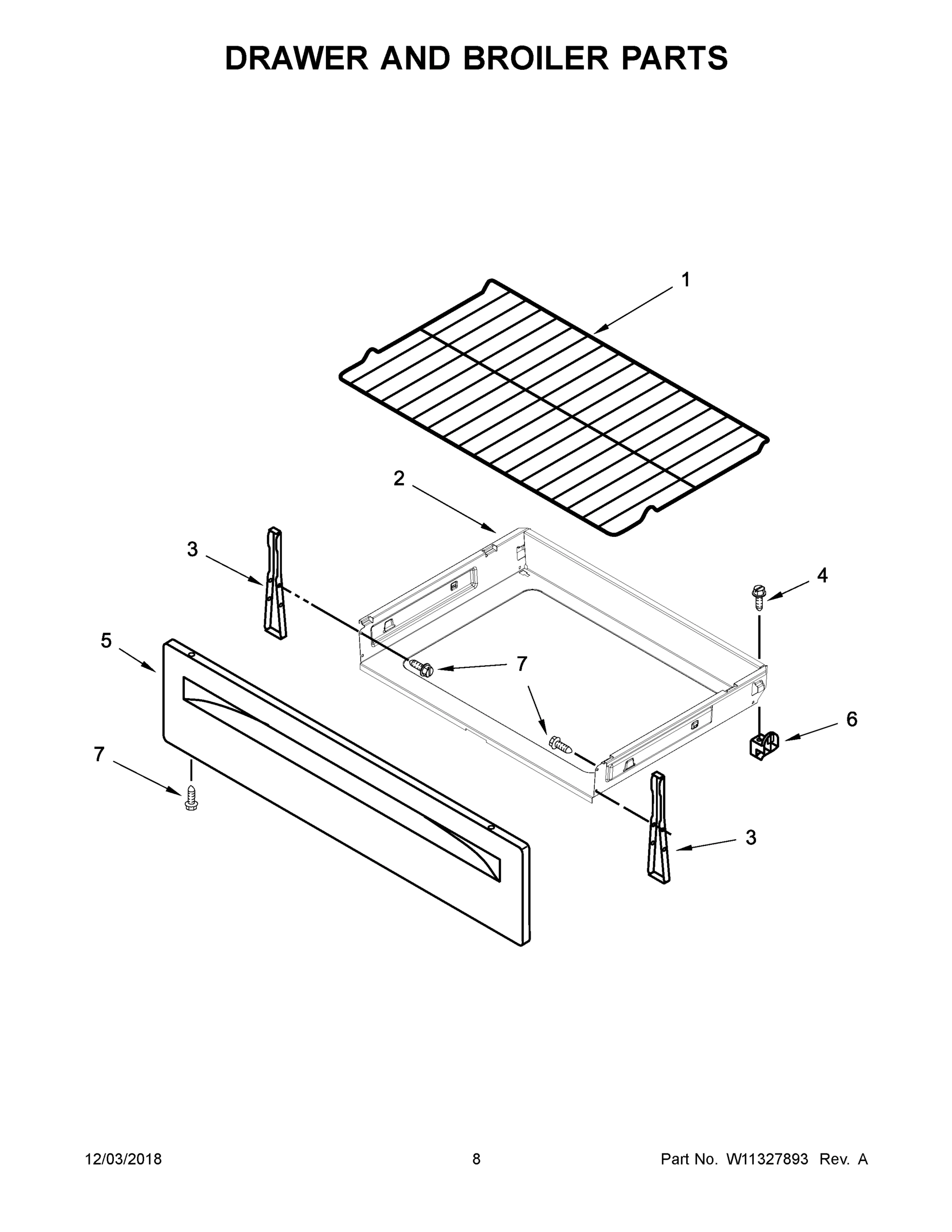 05 - DRAWER AND BROILER PARTS