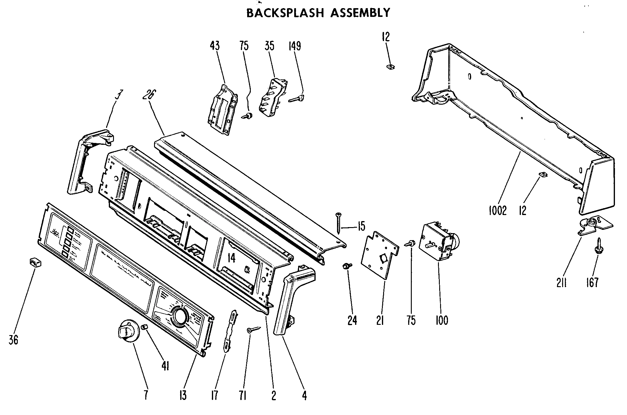 BACKSPLASH ASSEMBLY