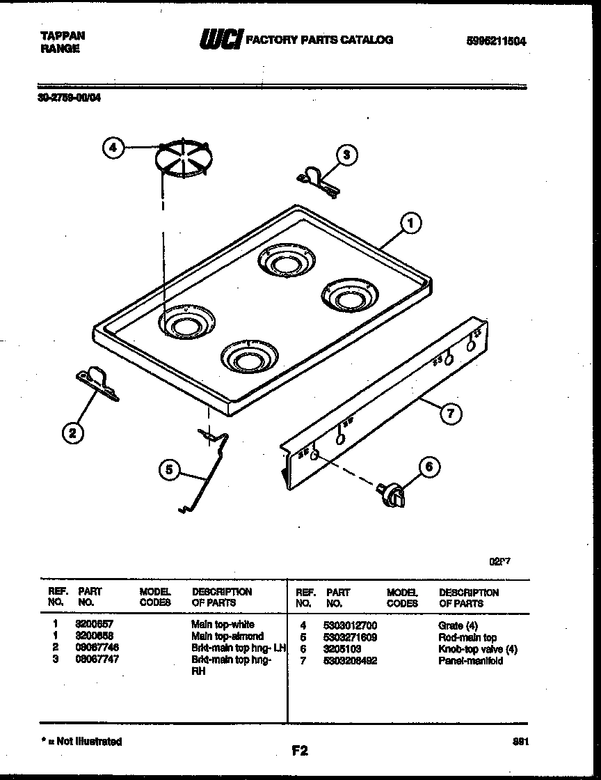 03 - COOKTOP PARTS