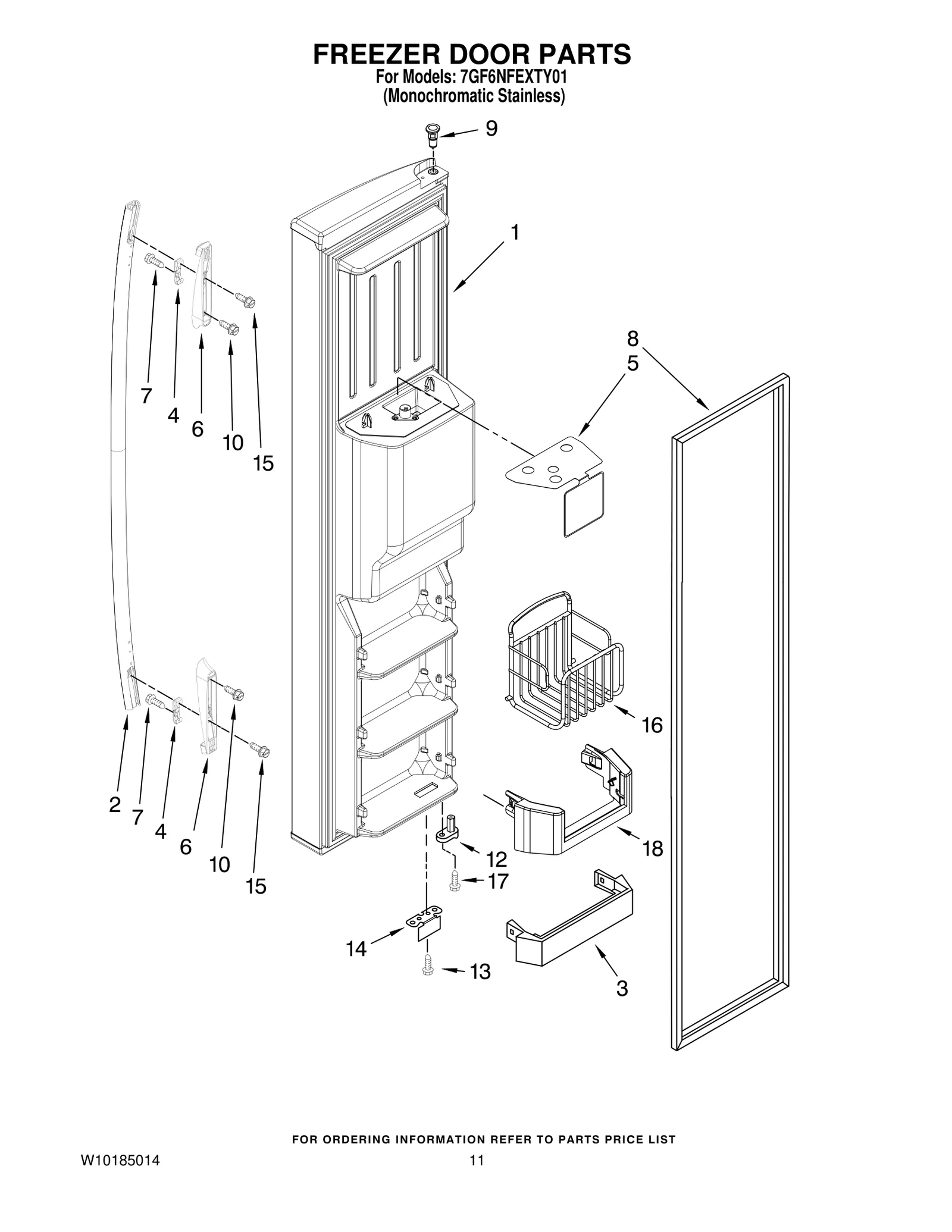 FREEZER DOOR PARTS