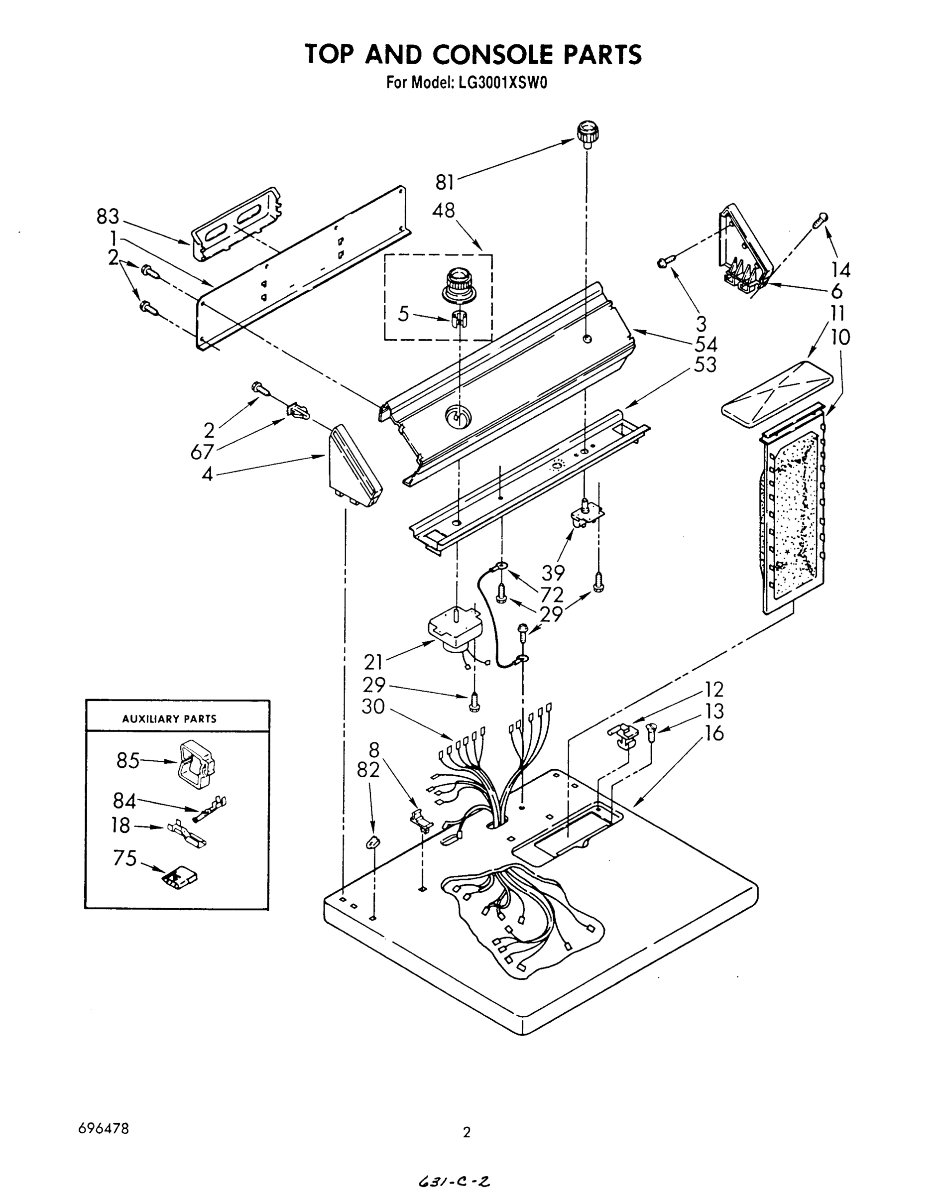 02 - TOP AND CONSOLE , LITERATURE AND OPTIONAL