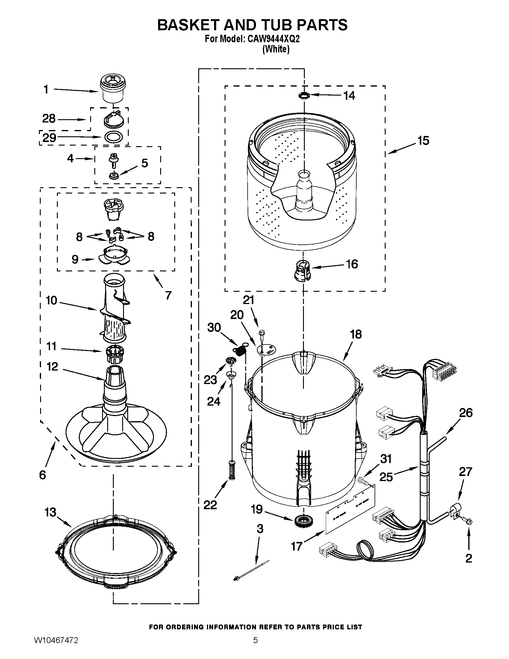 03 - BASKET AND TUB PARTS