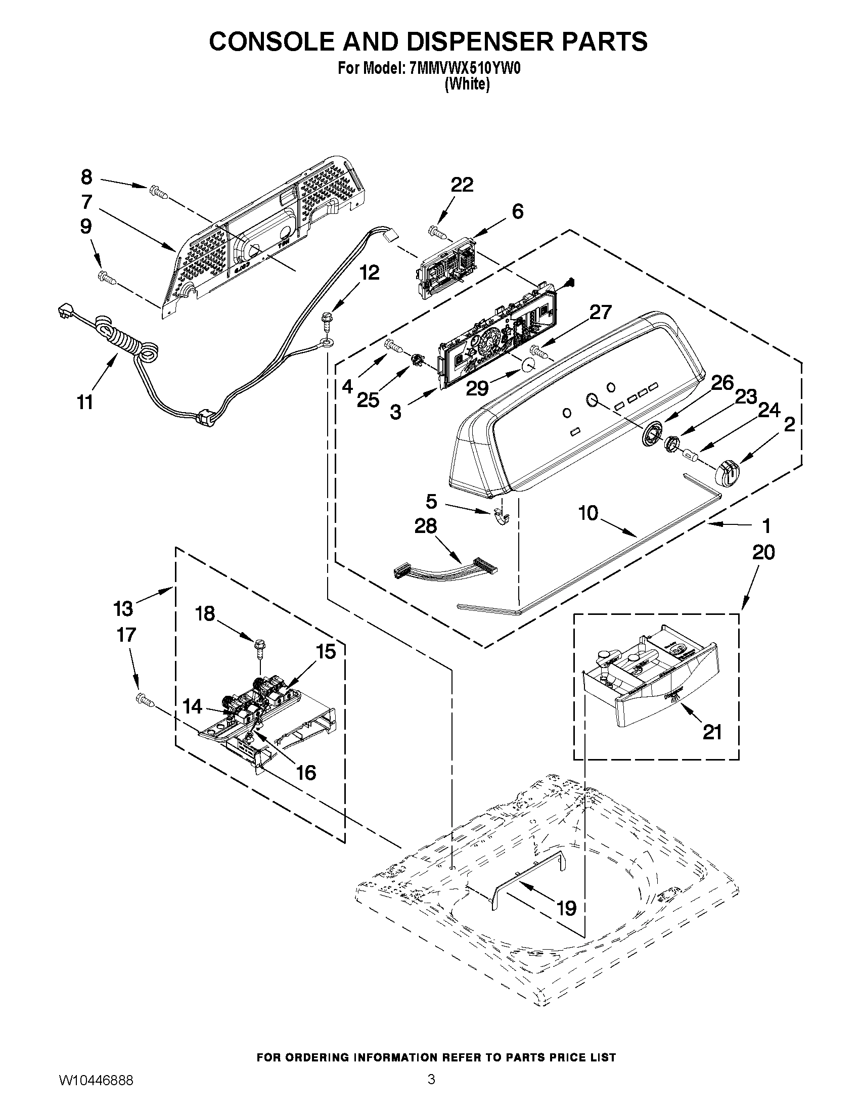 02 - CONSOLE AND DISPENSER PARTS
