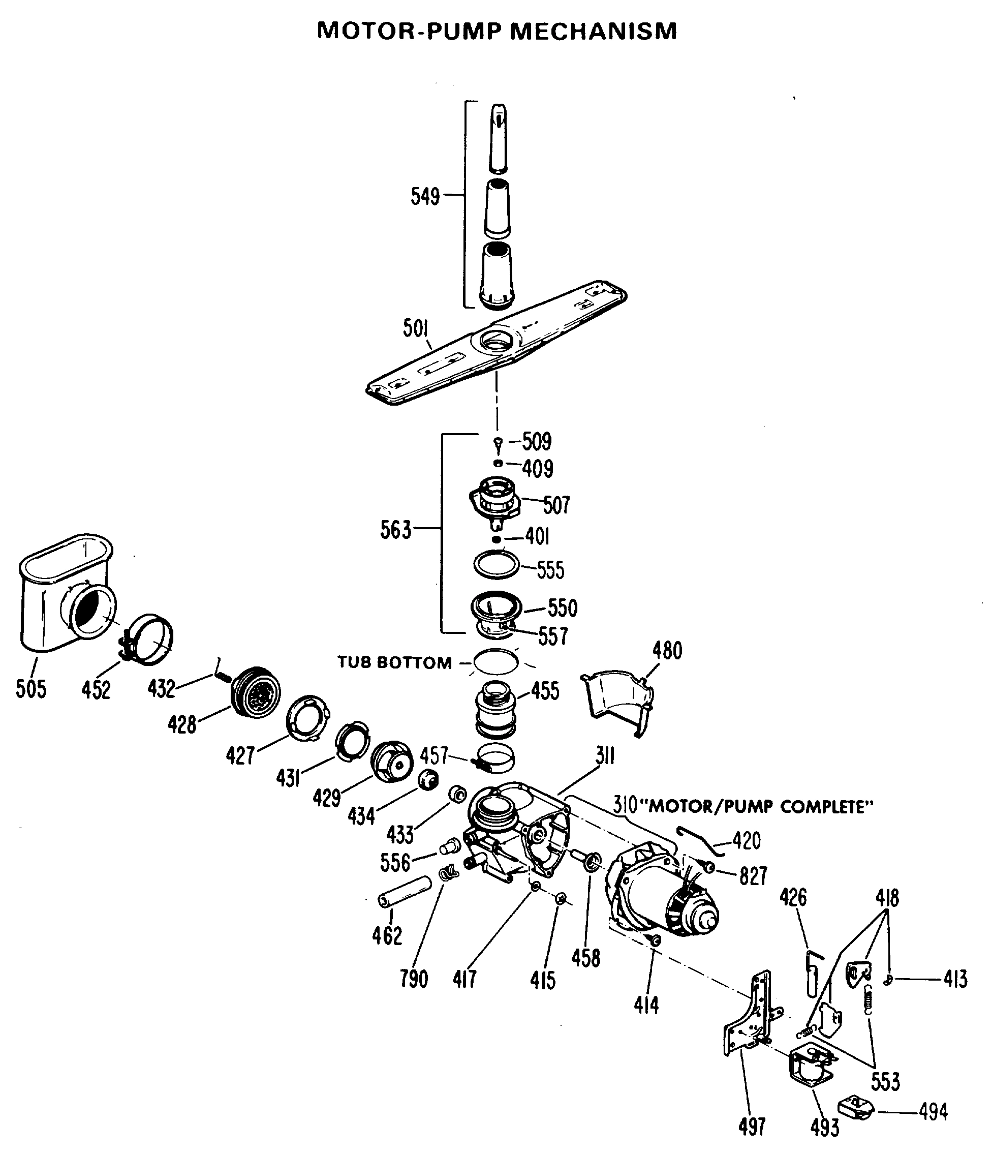 MOTOR-PUMP MECHANISM