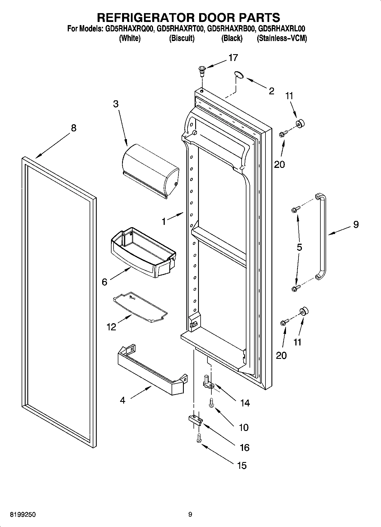 06 - REFRIGERATOR DOOR PARTS