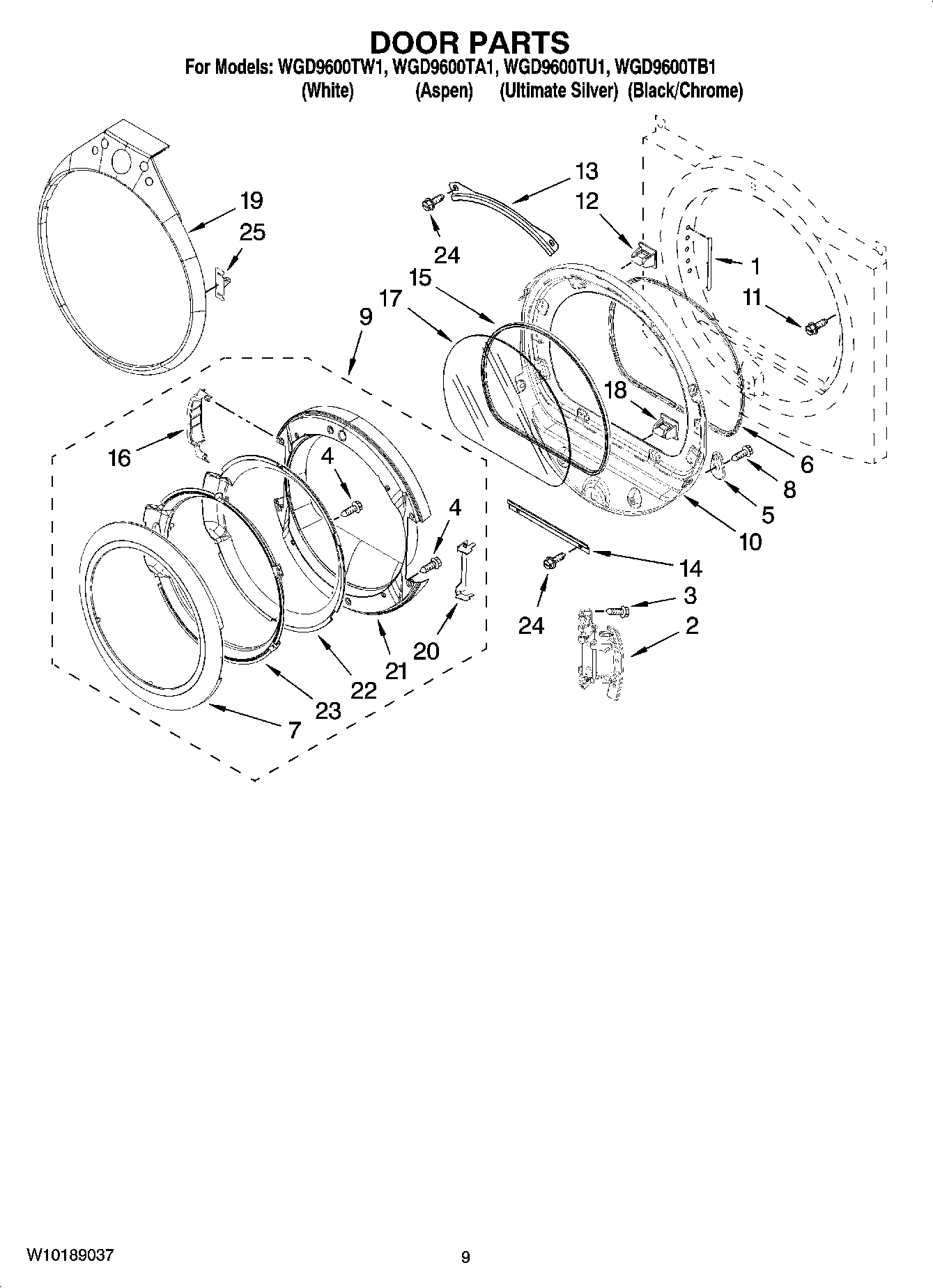 05 - DOOR PARTS, OPTIONAL PARTS (NOT INCLUDED)