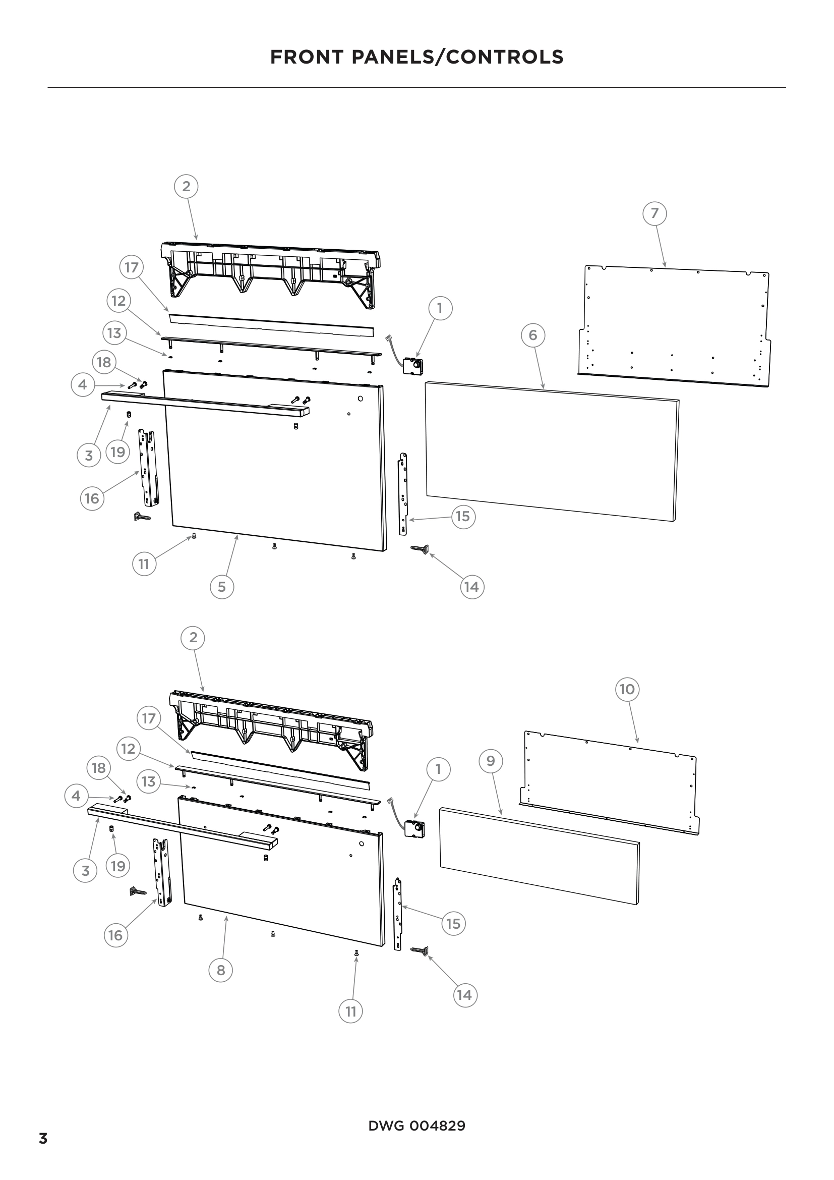 FRONT PANELS/CONTROLS