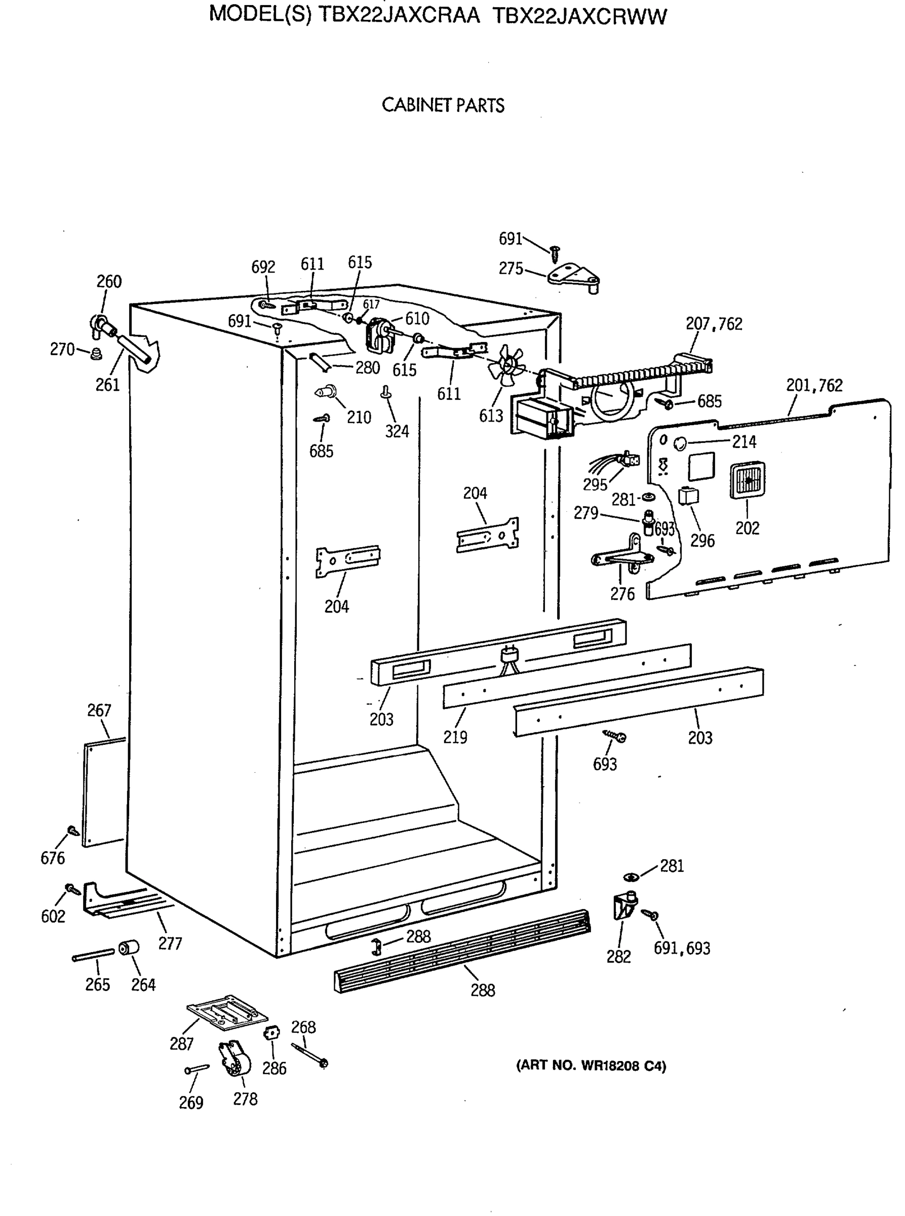 CABINET PARTS