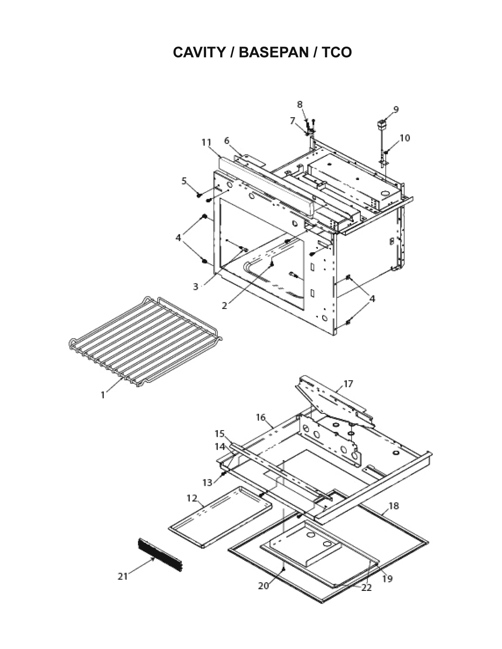 CAVITY / BASEPAN / TCO