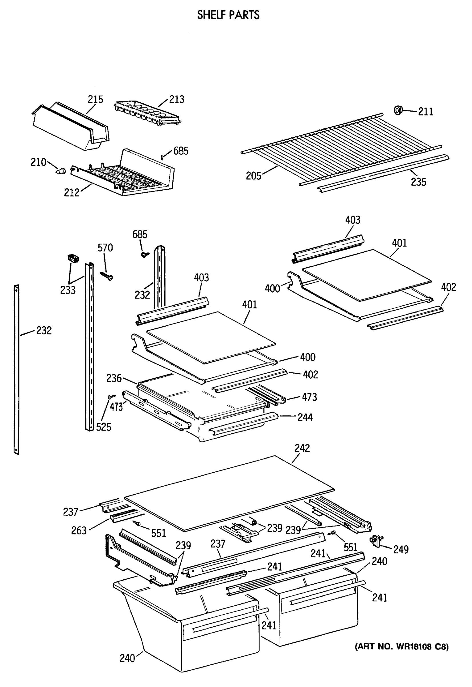 SHELF PARTS