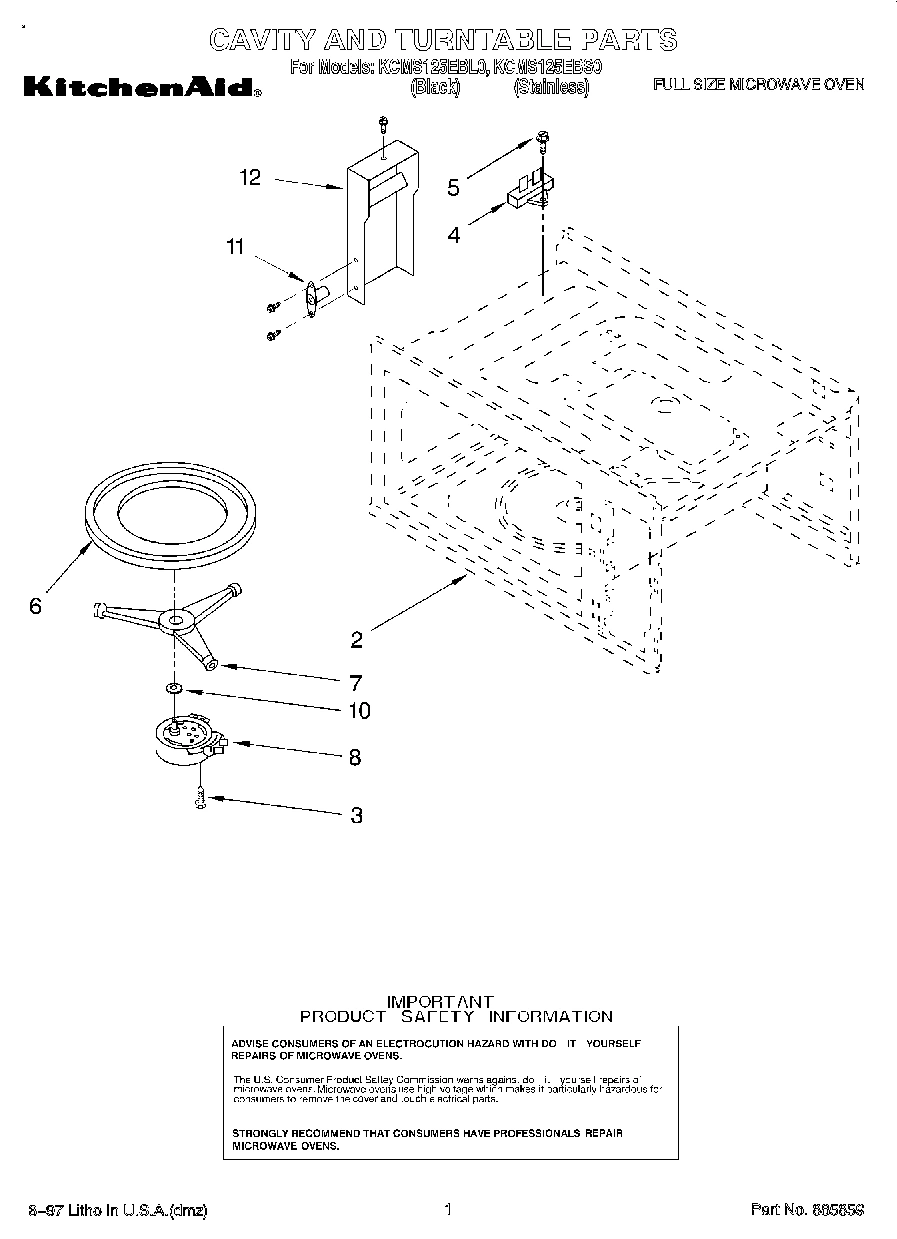 01 - CAVITY AND TURNTABLE, LIT/OPTIONAL