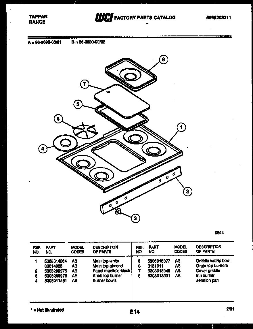 03 - COOKTOP PARTS