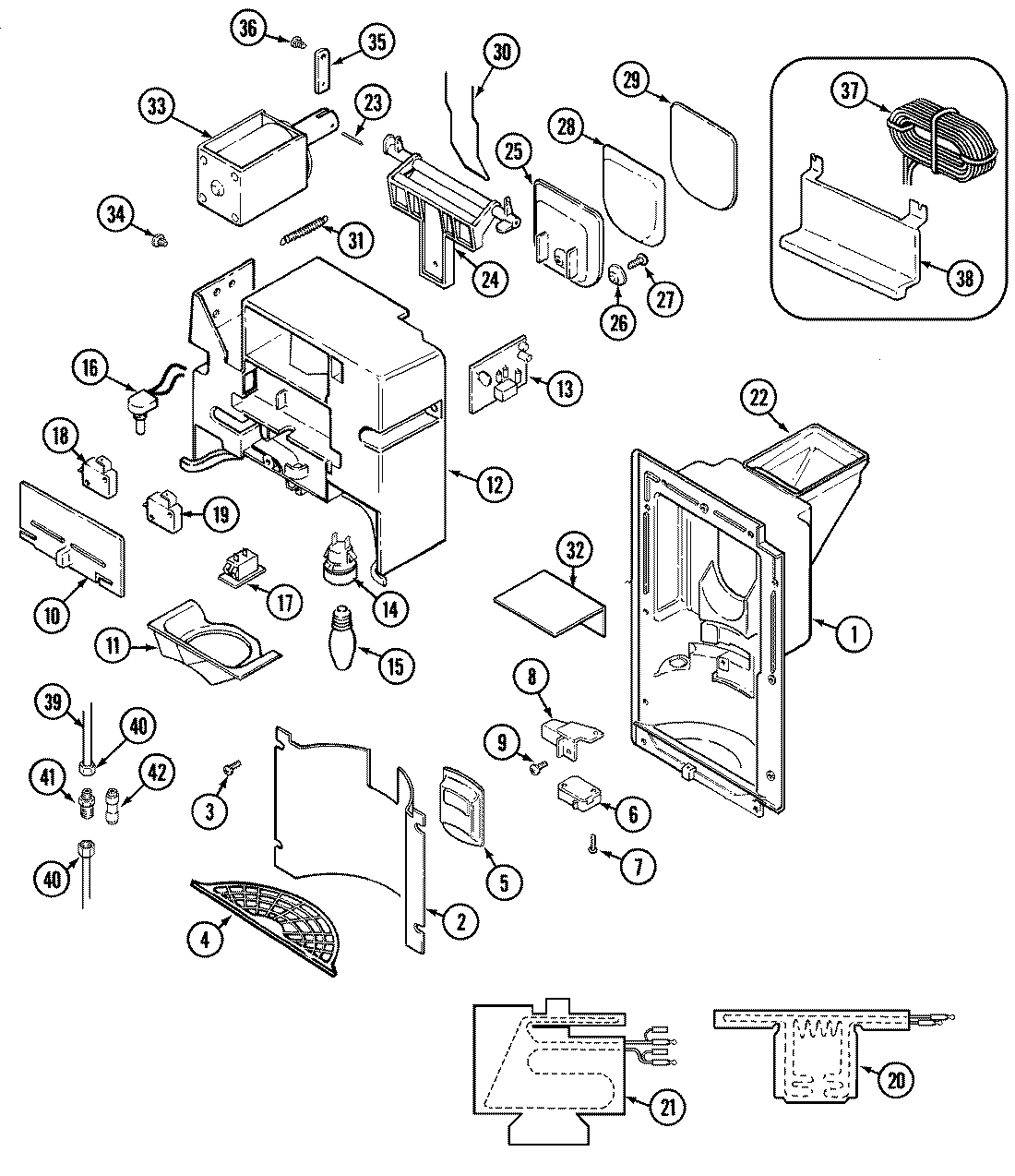 01 - ICE & WATER DISPENSER