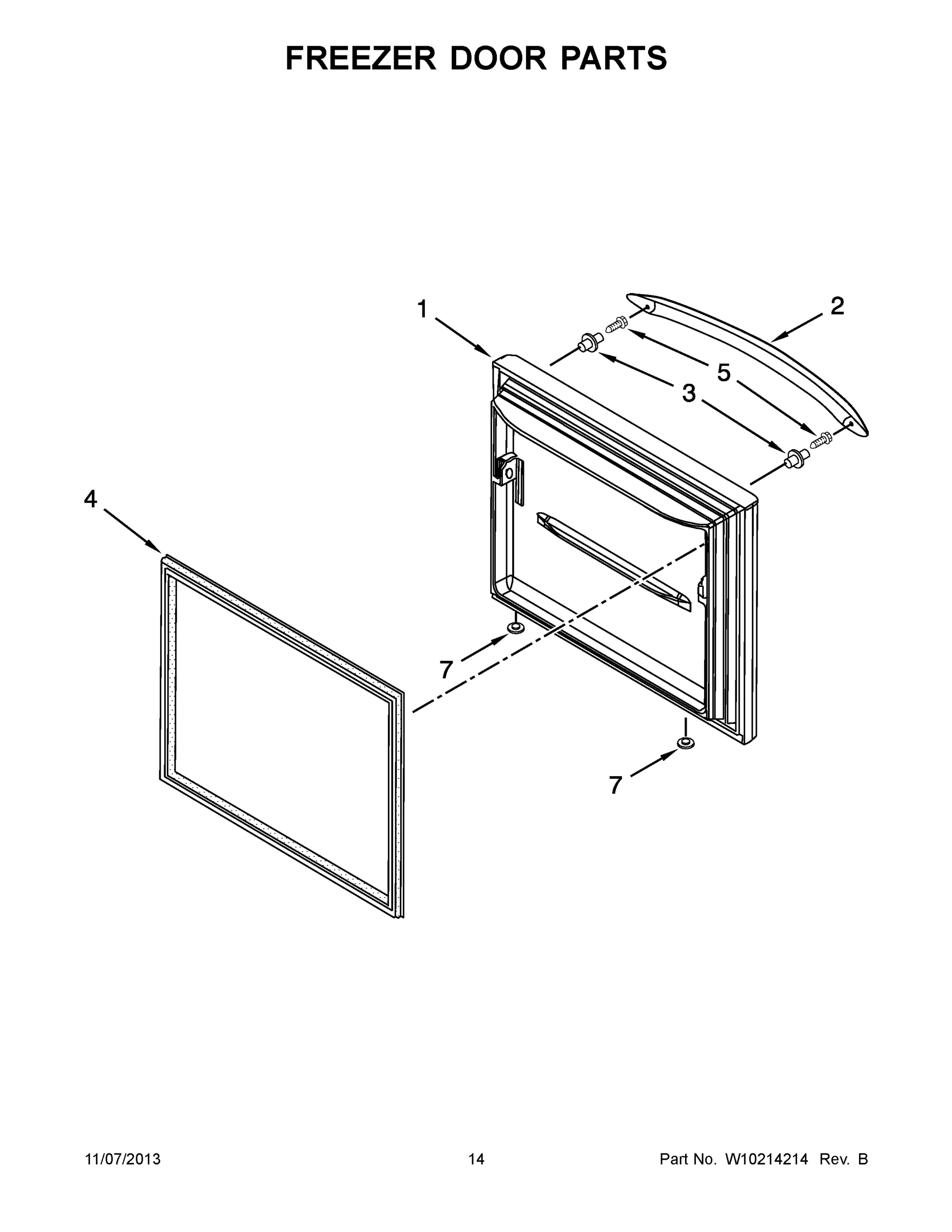 08 - FREEZER DOOR PARTS