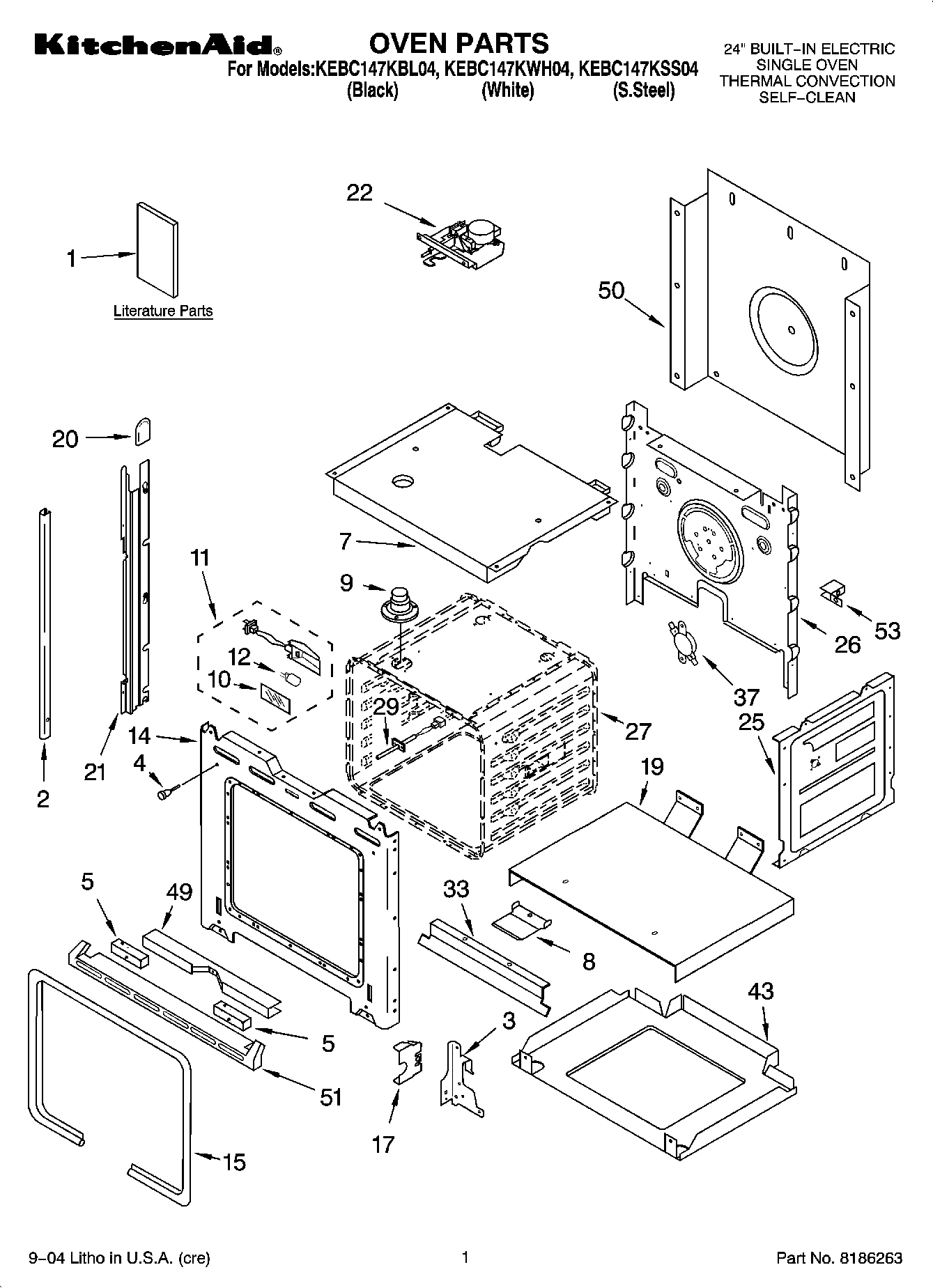 01 - OVEN PARTS