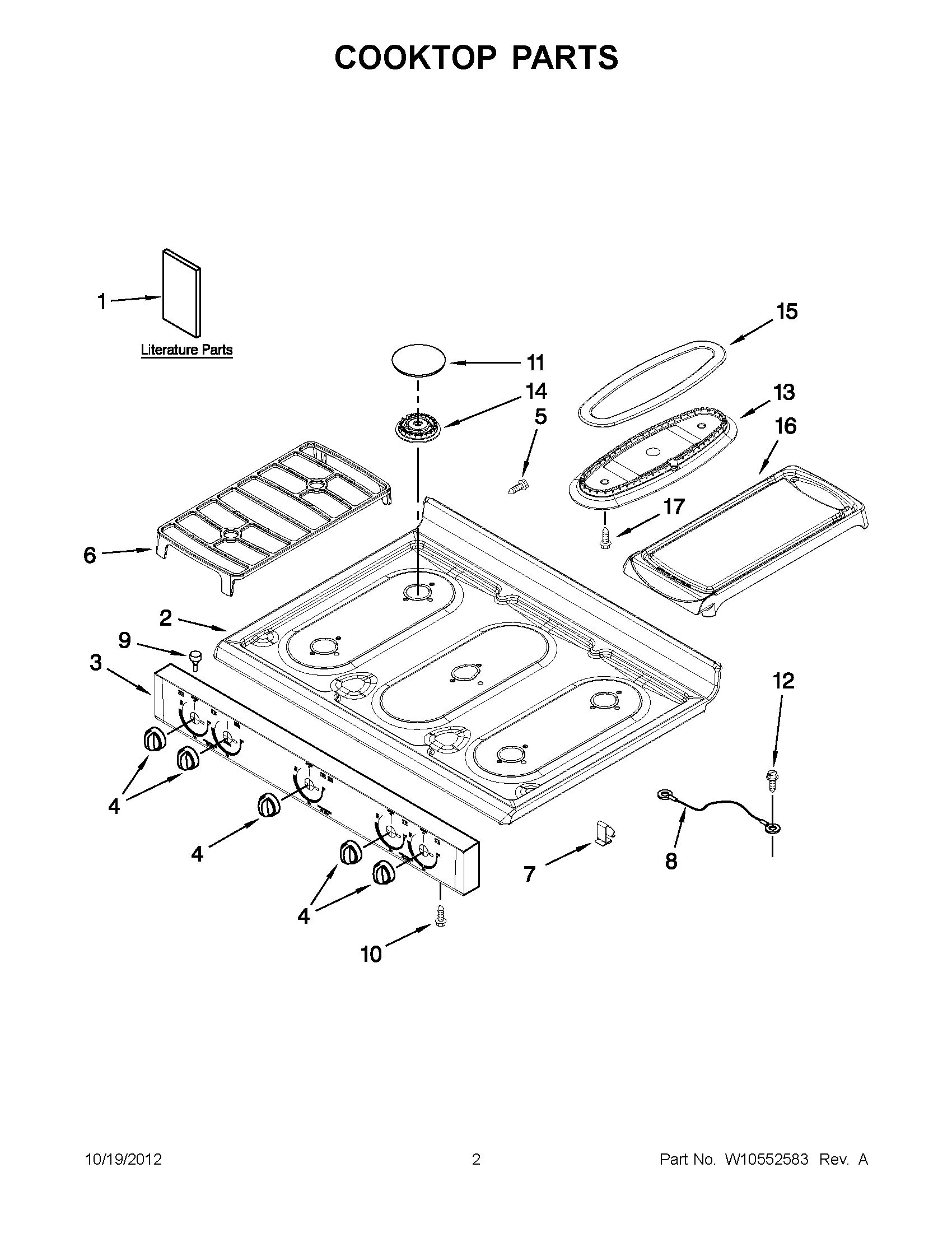 01 - COOKTOP PARTS