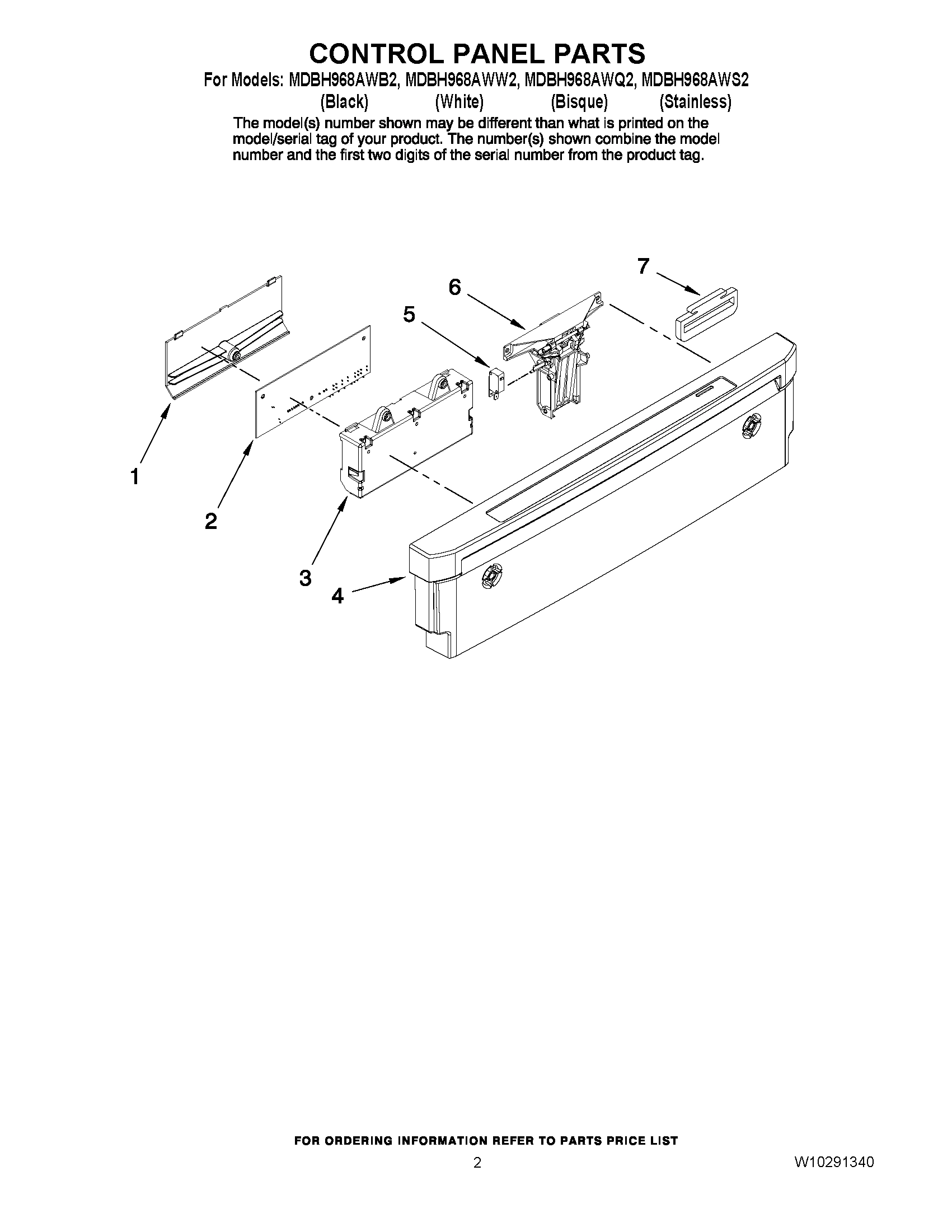 02 - CONTROL PANEL PARTS
