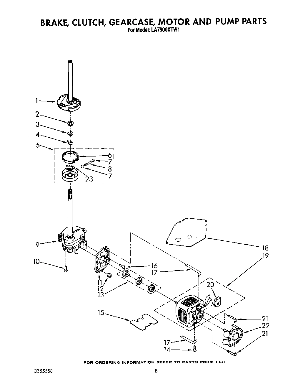 07 - BRAKE, CLUTCH, GEARCASE, MOTOR AND PUMP
