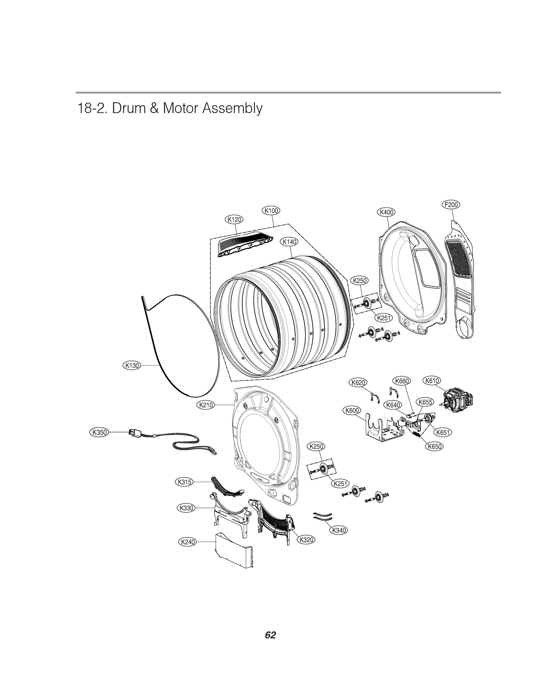 DRUM & MOTOR ASSEMBLY