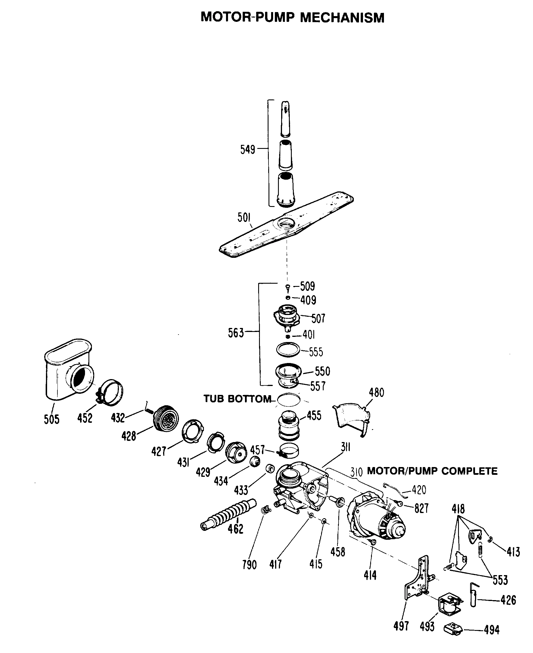 MOTOR-PUMP MECHANISM
