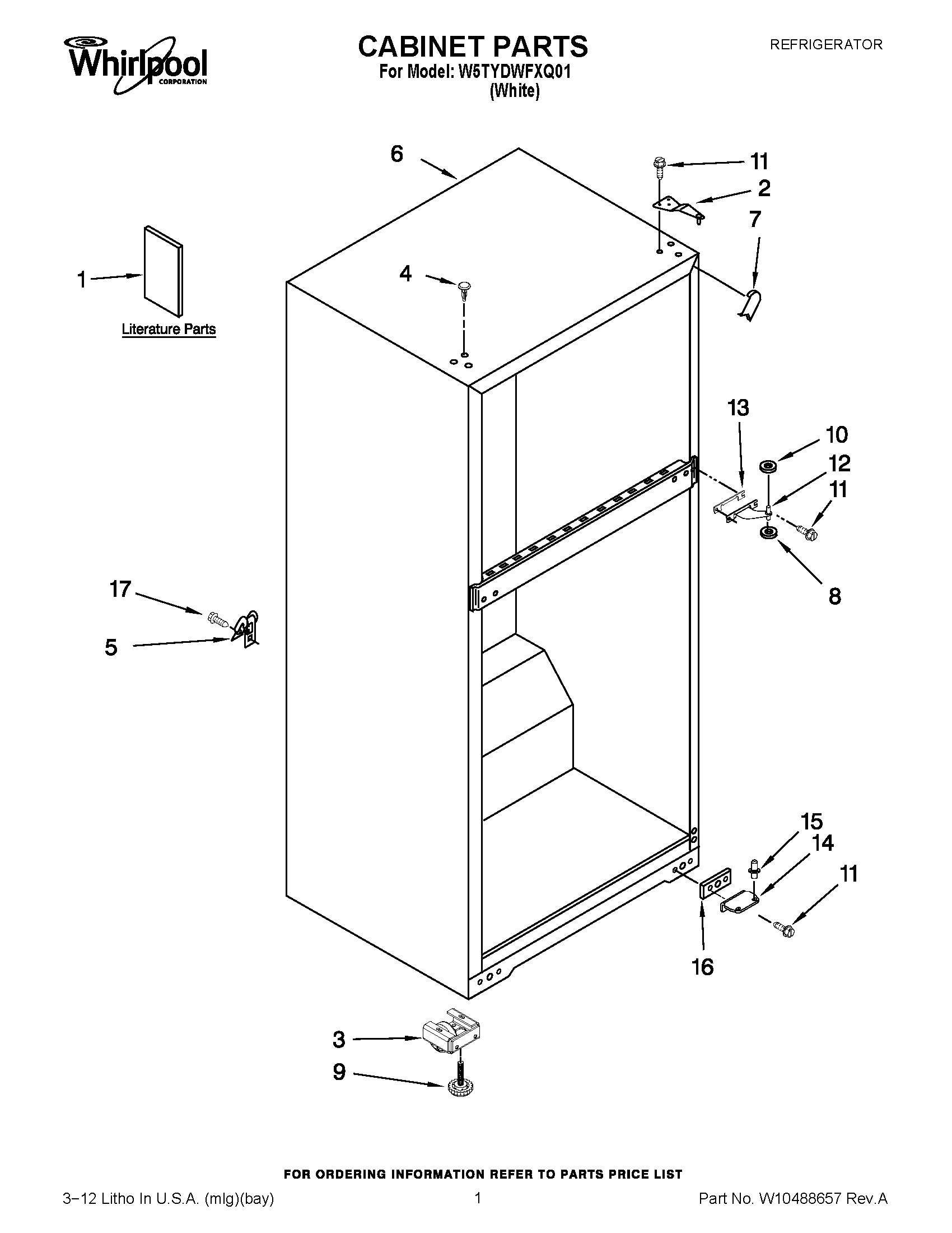 01 - CABINET PARTS