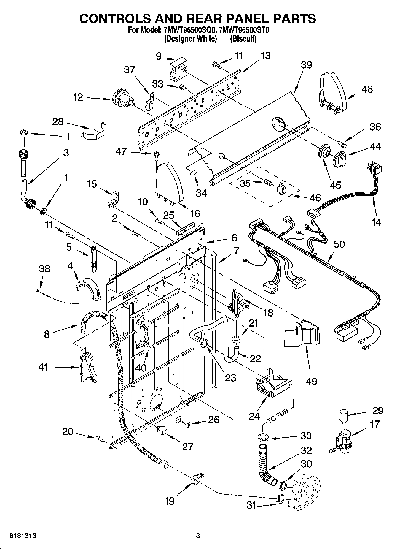 02 - CONTROLS AND REAR PANEL PARTS