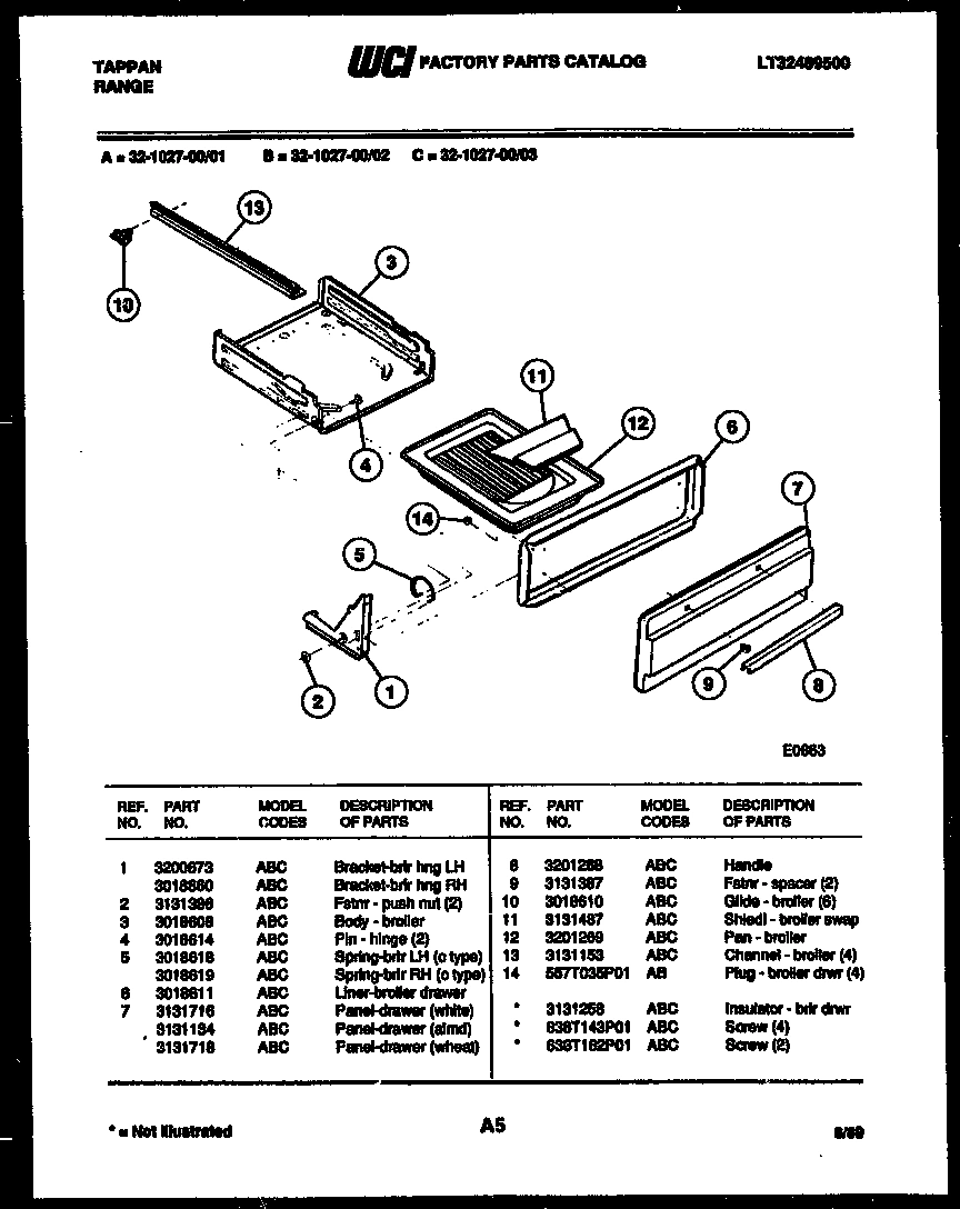 05 - BROILER DRAWER PARTS