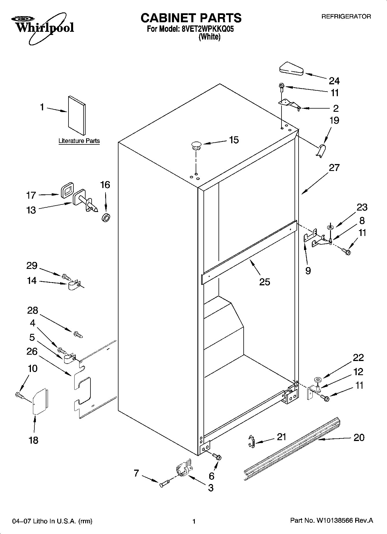 01 - CABINET PARTS