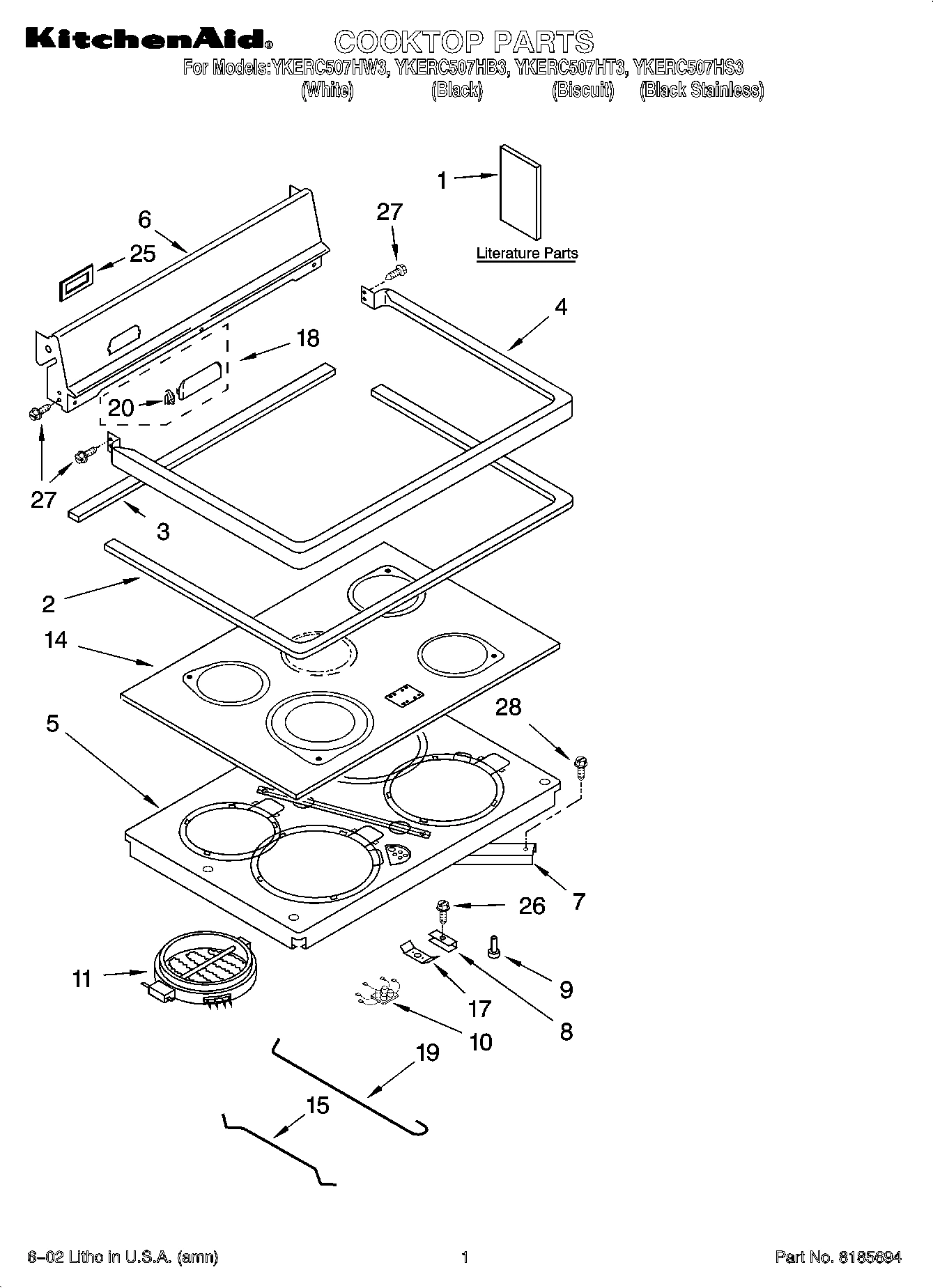 01 - COOKTOP PARTS