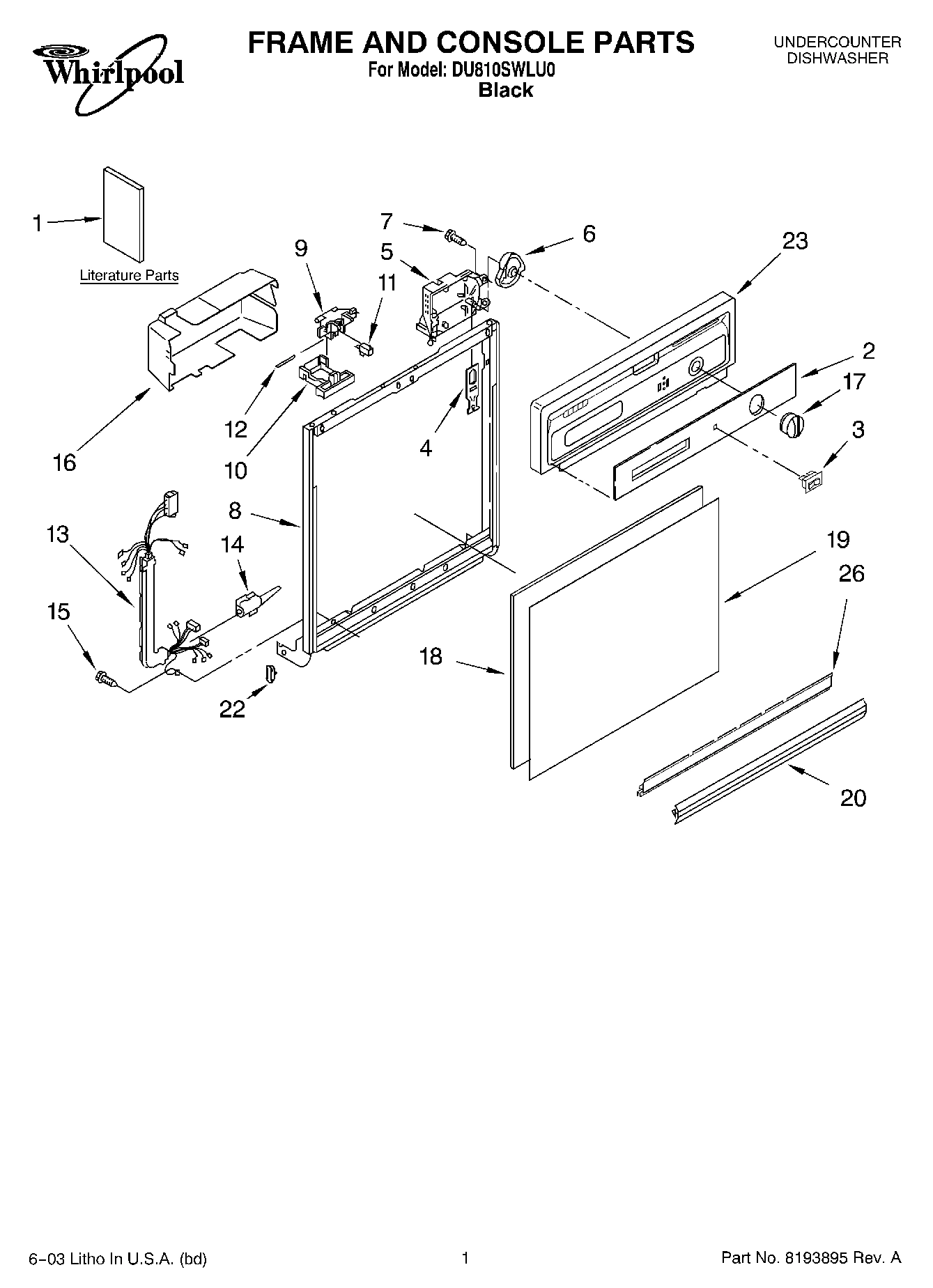01 - FRAME AND CONSOLE PARTS